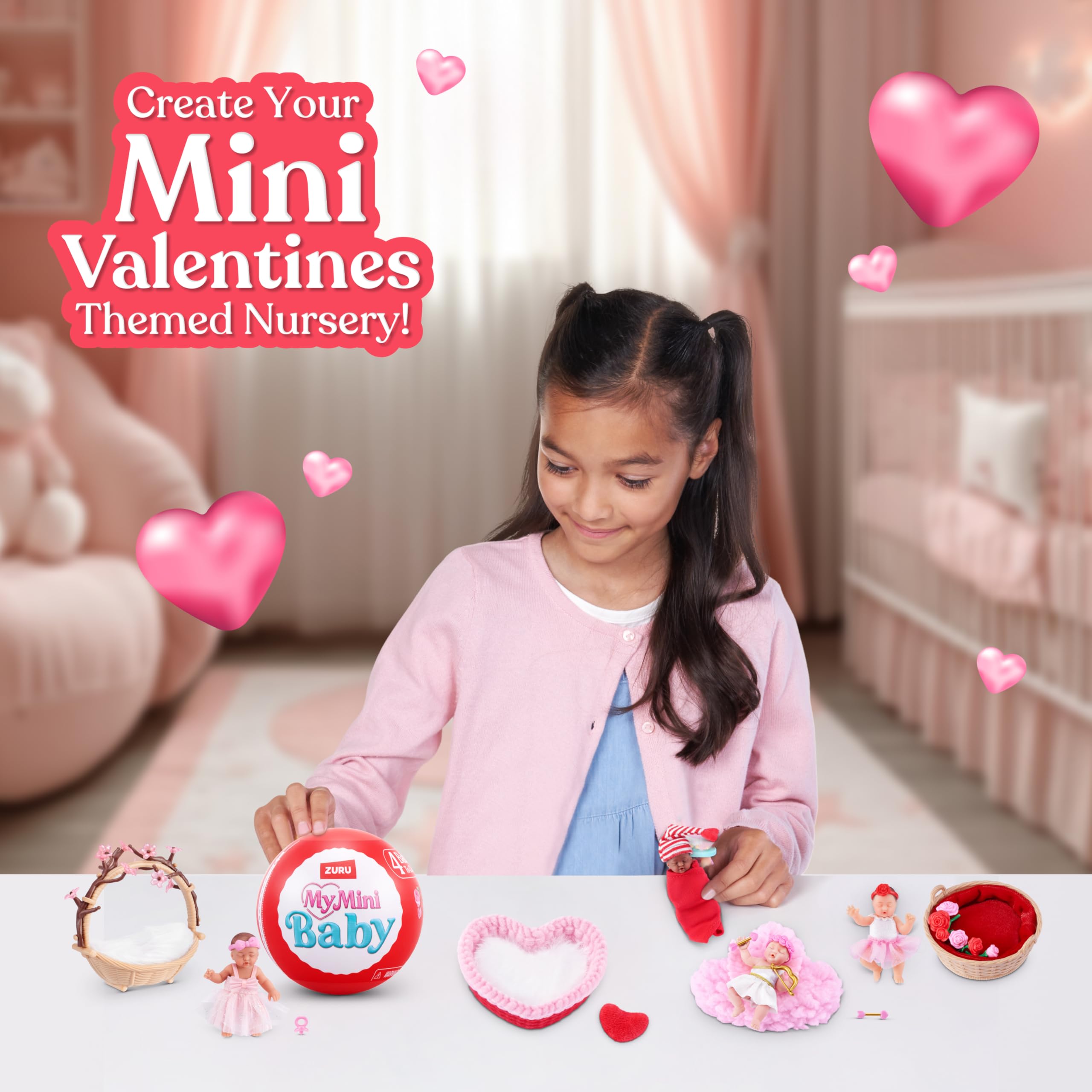 ZURU MY MINI Sweet Hearts Baby Playset 2 Pack | Collectible Mystery Capsule | Ages 3+ 5