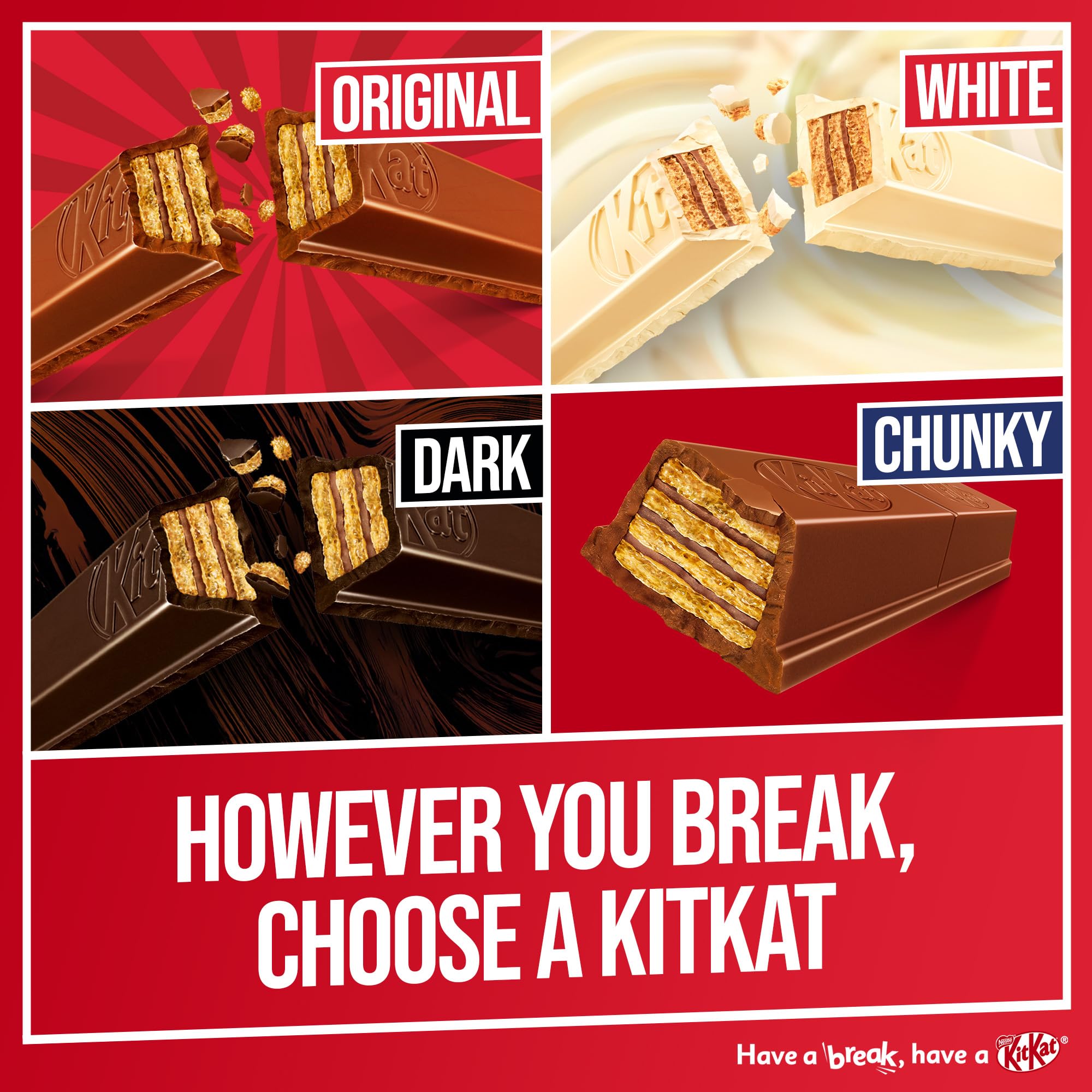 KitKat 2 Finger Zartbitterschokoladenkeksriegel – 8er-Pack (8 x 20,7 g) | Knusprige Waffeln und zarter Zartbitterschokoladensnack 5