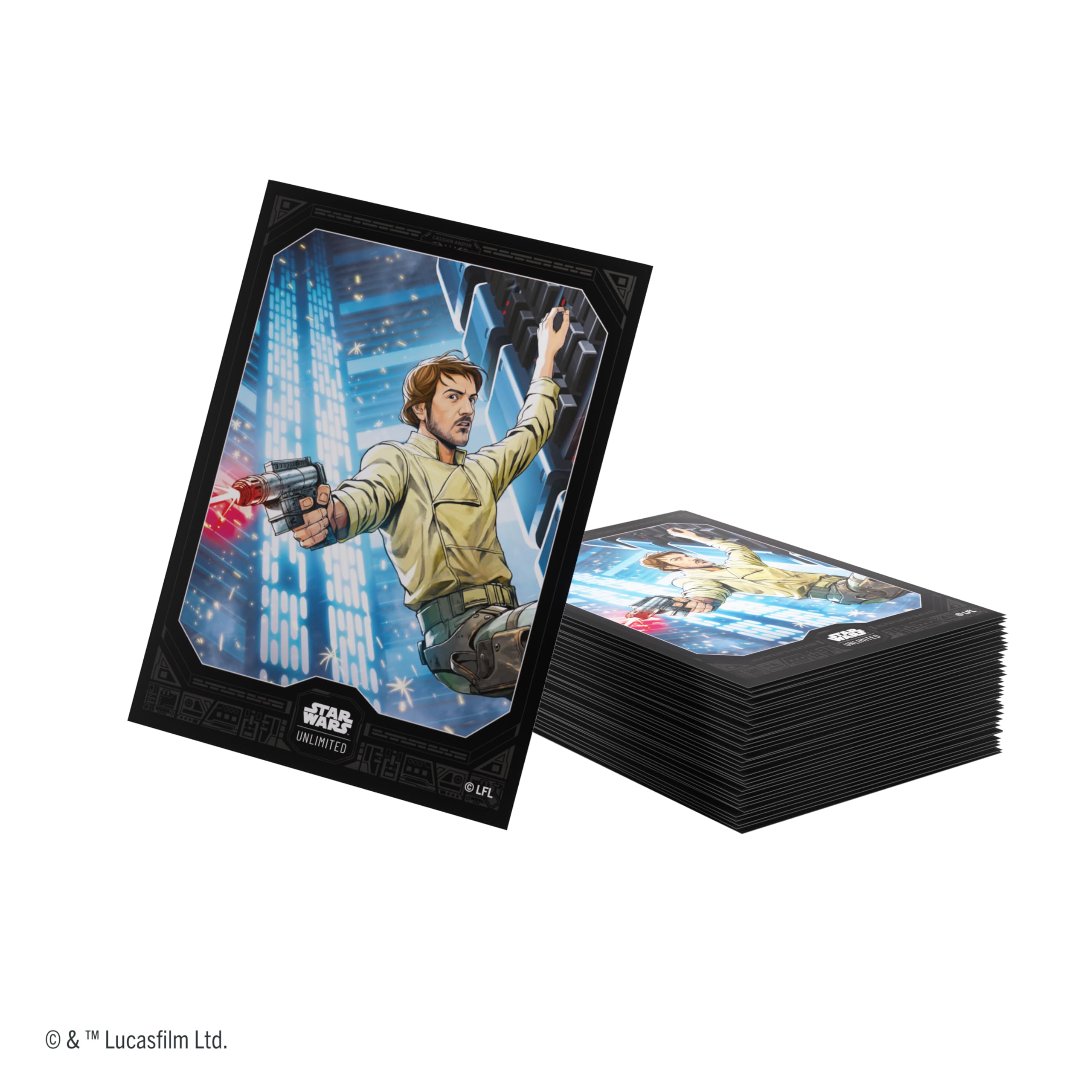 Gamegenic Star Wars: Unlimited Premium Art Sleeves - Cassian Andor | 66x92mm | 62 Count
