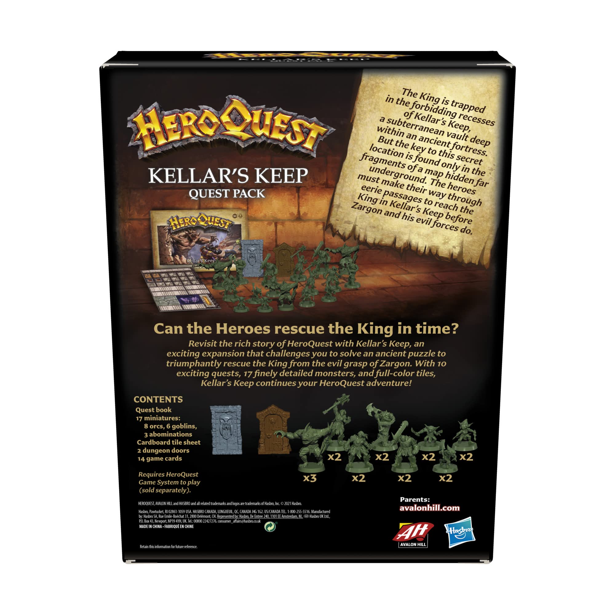 Avalon Hill HeroQuest Kellar's Keep-Erweiterung 5