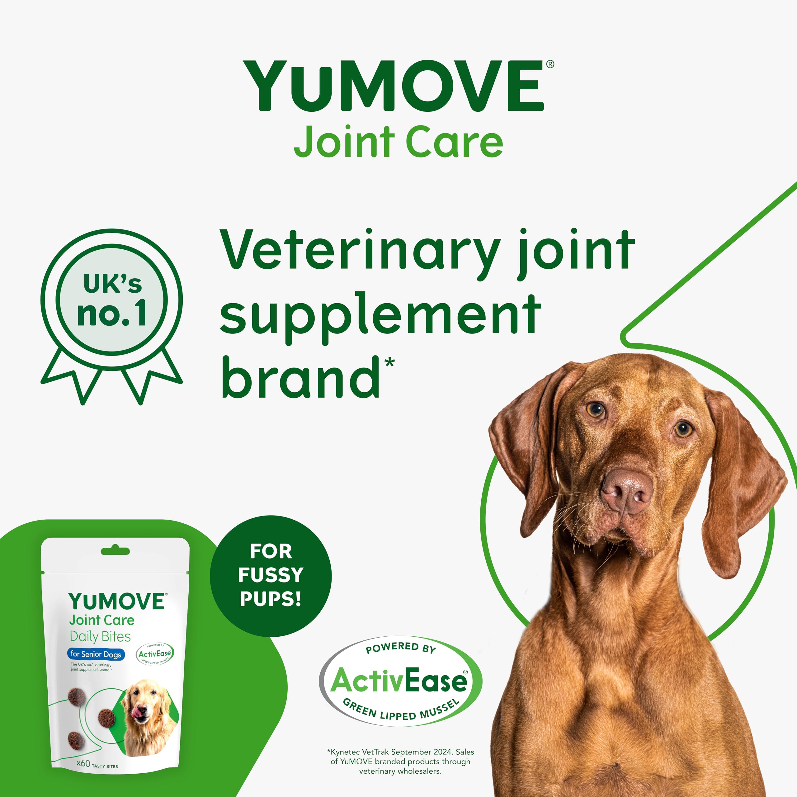 YuMOVE Senior Dog Joint Supplement - 60 Chews | Triple Action Support for Mobility