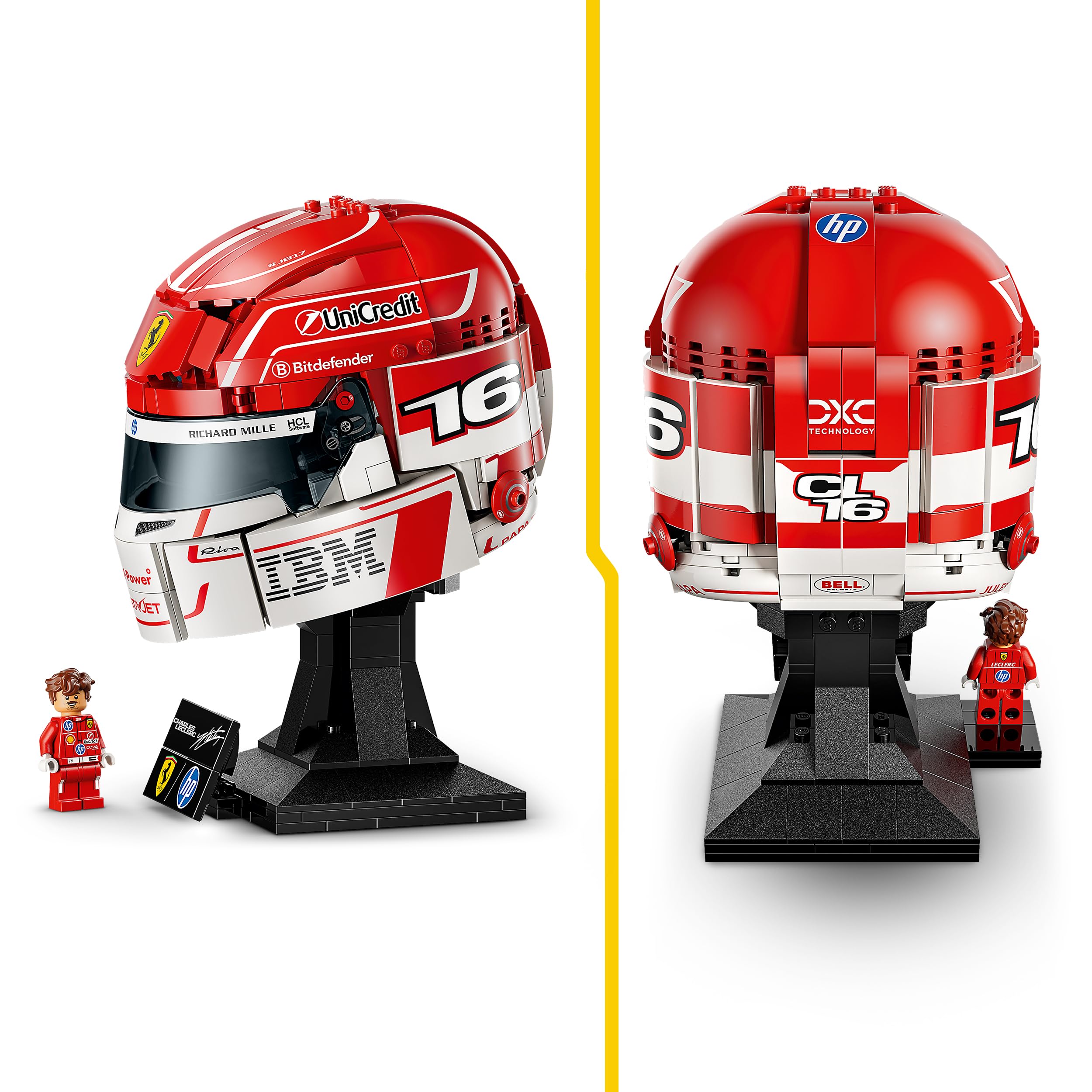 LEGO Editions Scuderia Ferrari HP Charles Leclerc Helmet Building Set | Model 43014 | Ages 14+ 3