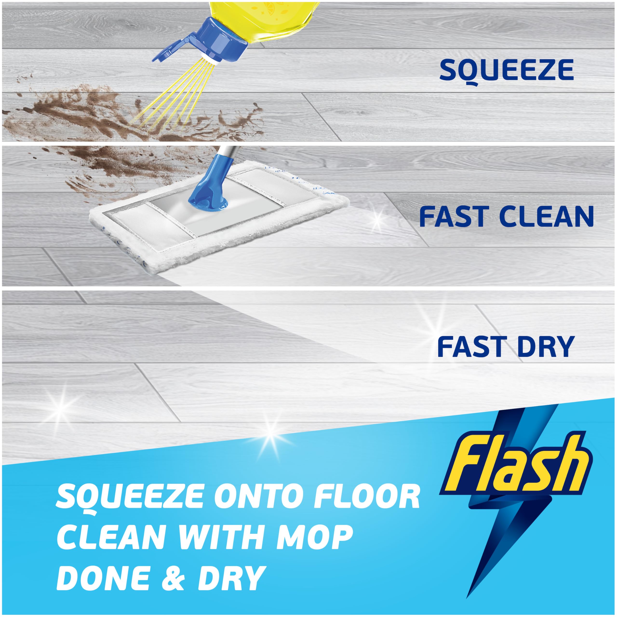 FLASH Direct to Floor All Purpose Floor Cleaner - Flower Garden Breeze Scent | 800ML 3