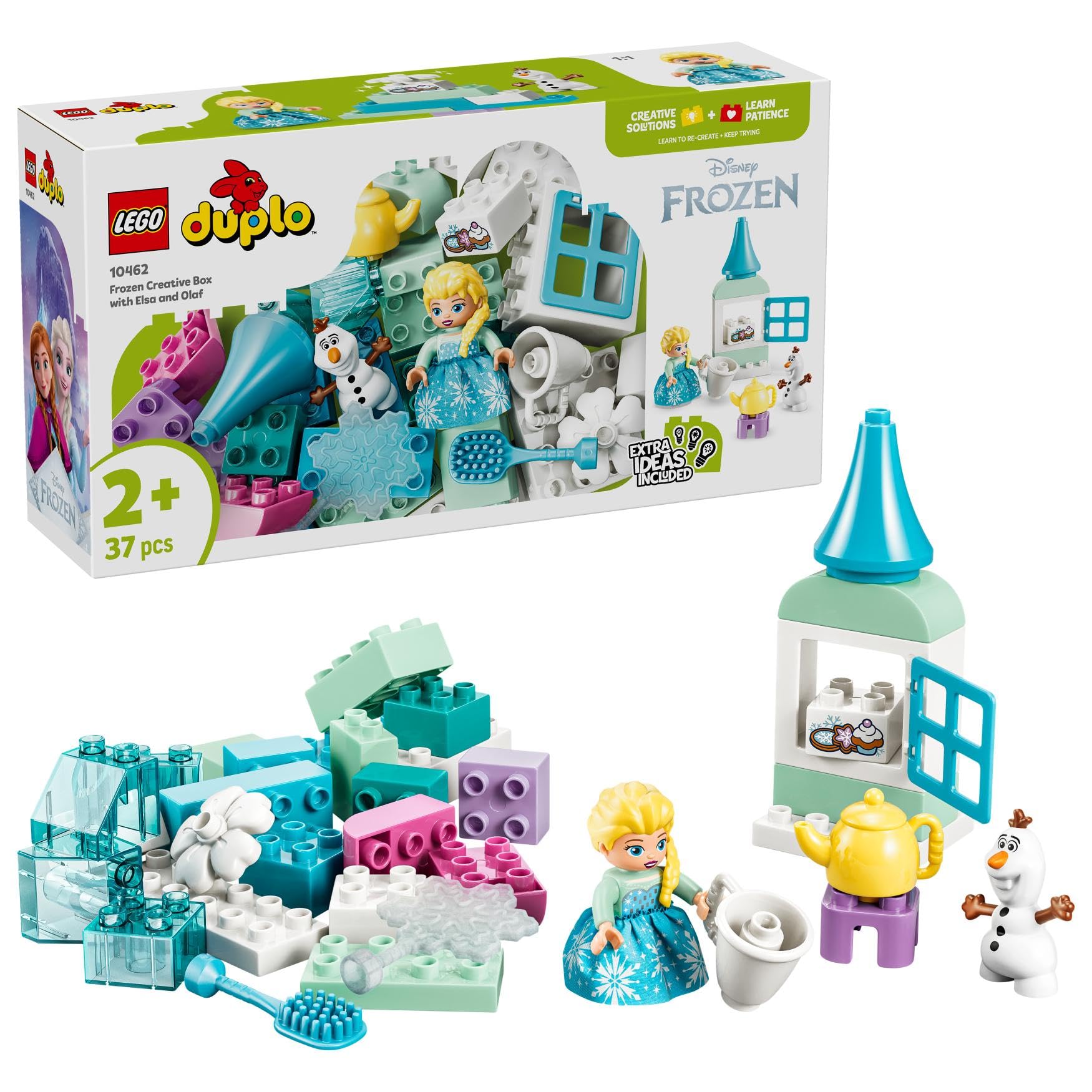 LEGO DUPLO Disney Frozen Creative Box 10462 with Elsa and Olaf | 37 Pieces | Ages 2+