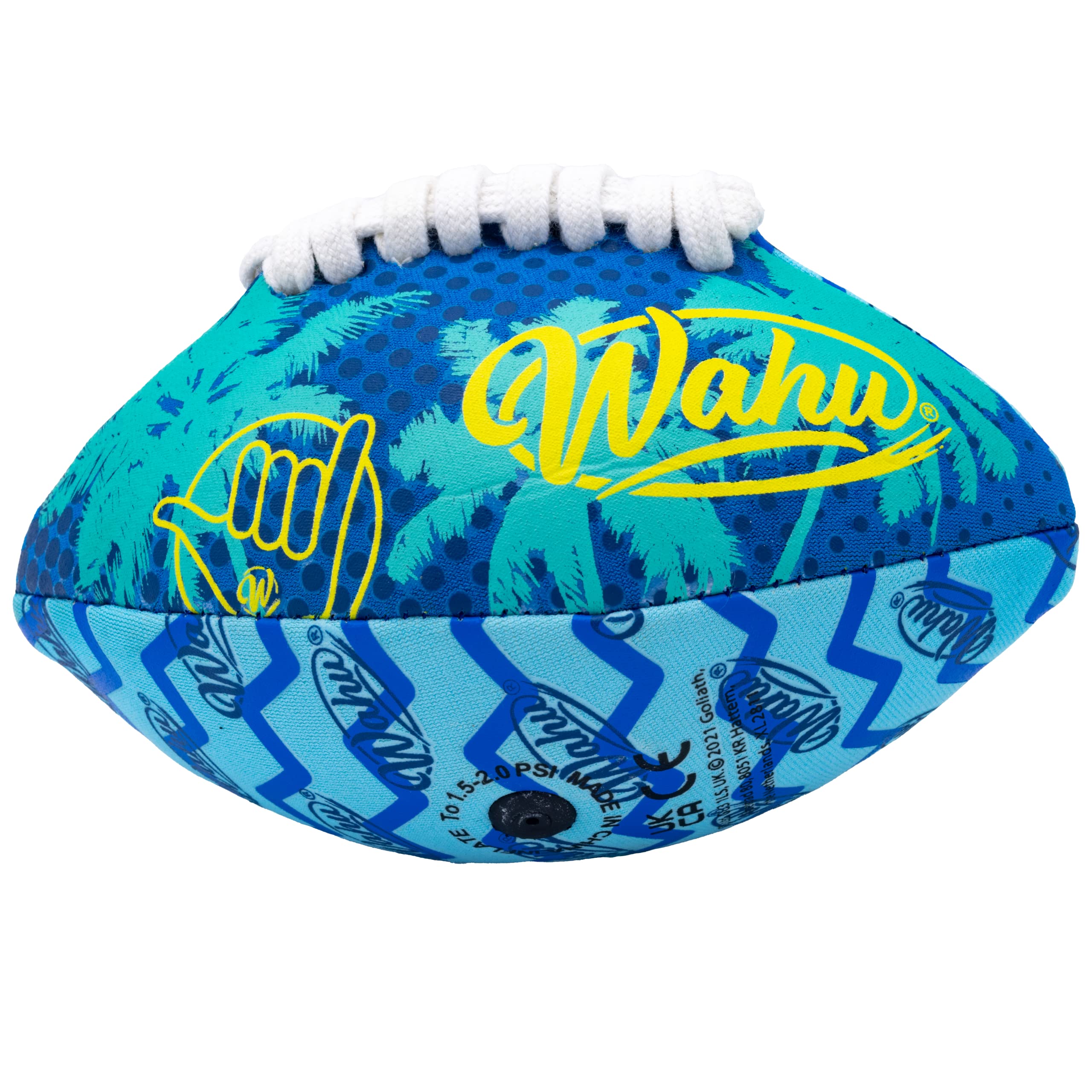 WAHU Mini American Football - 100% Waterproof Neoprene Exterior | 6.5' Length