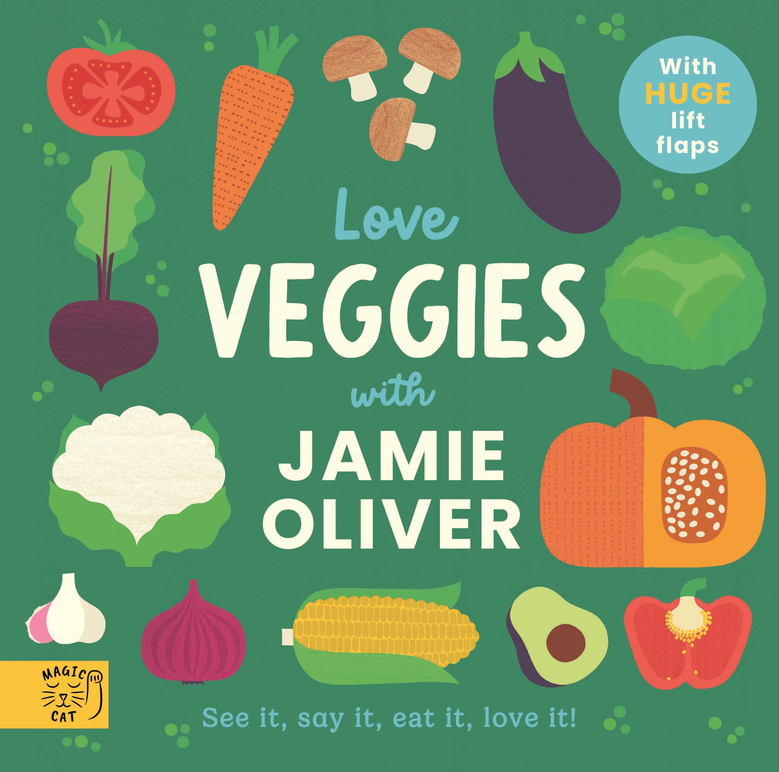 Jamie Oliver Love Veggies! - Interactive Board Book for Babies & Toddlers (Ages 0-4)