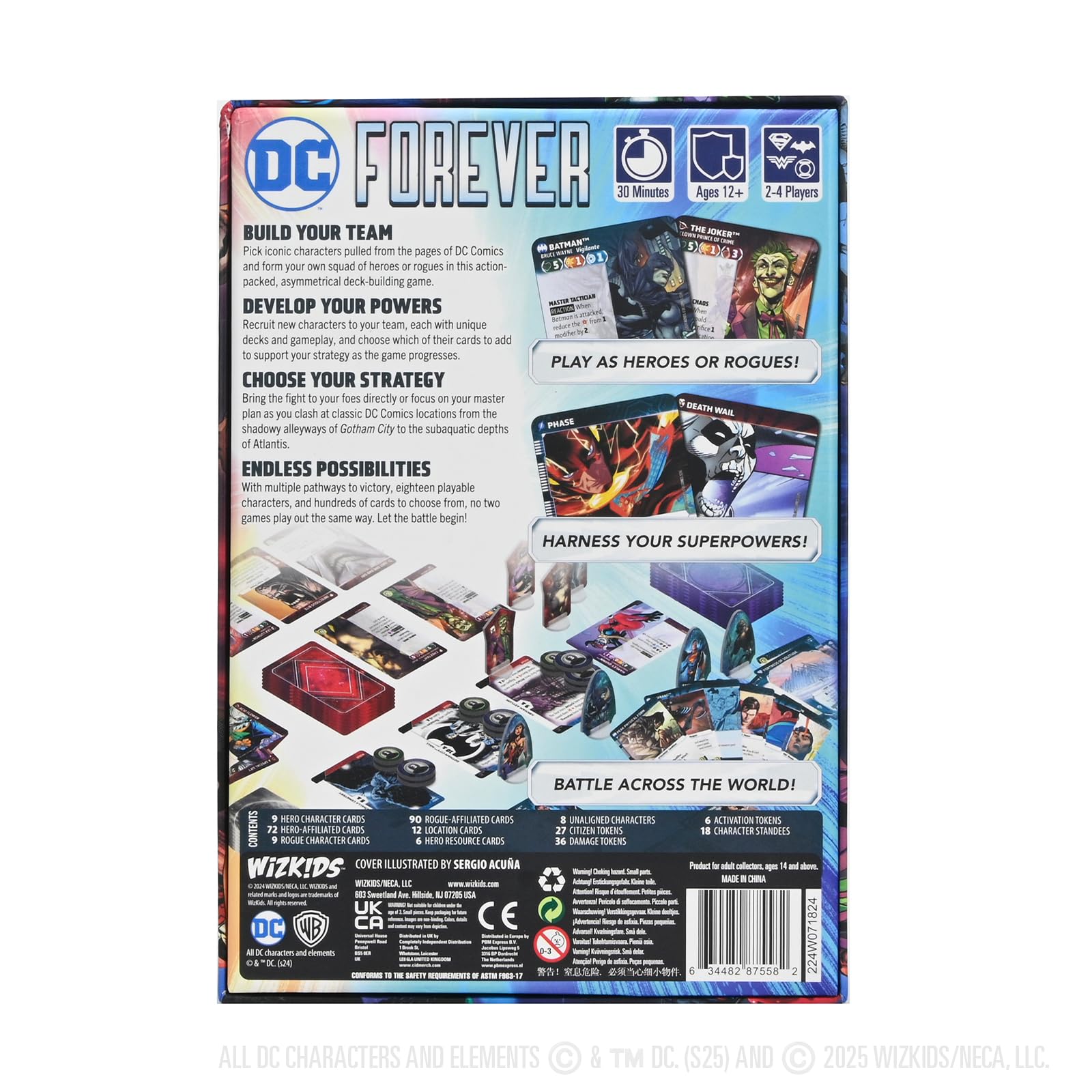 WizKids DC Comics Dedicated Deck Card Game - Asymmetrical Deck-Building | 18 Playable Characters