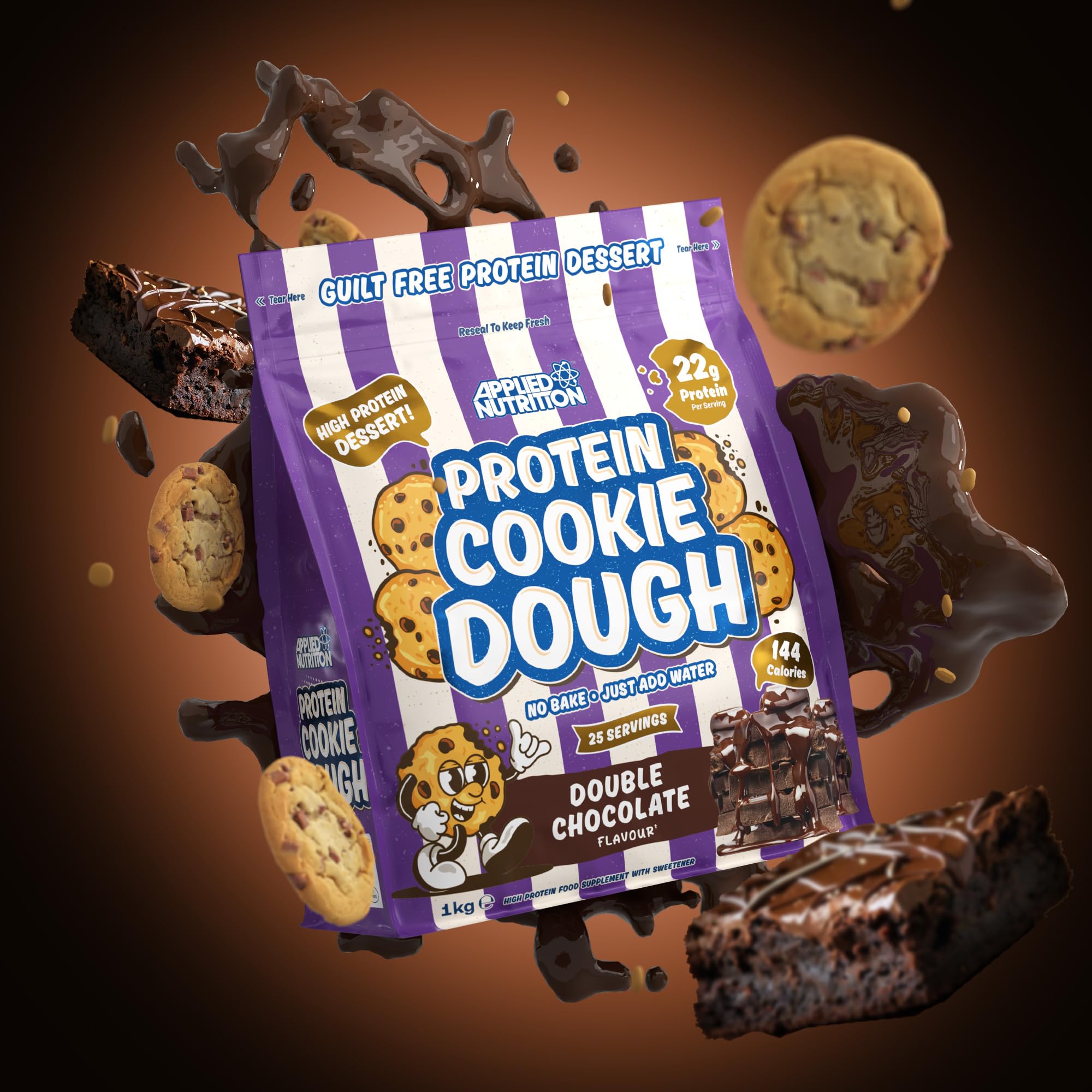 Applied Nutrition Protein Cookie Dough - High Protein Snack, 22g+ Protein, 1kg Pouch 8