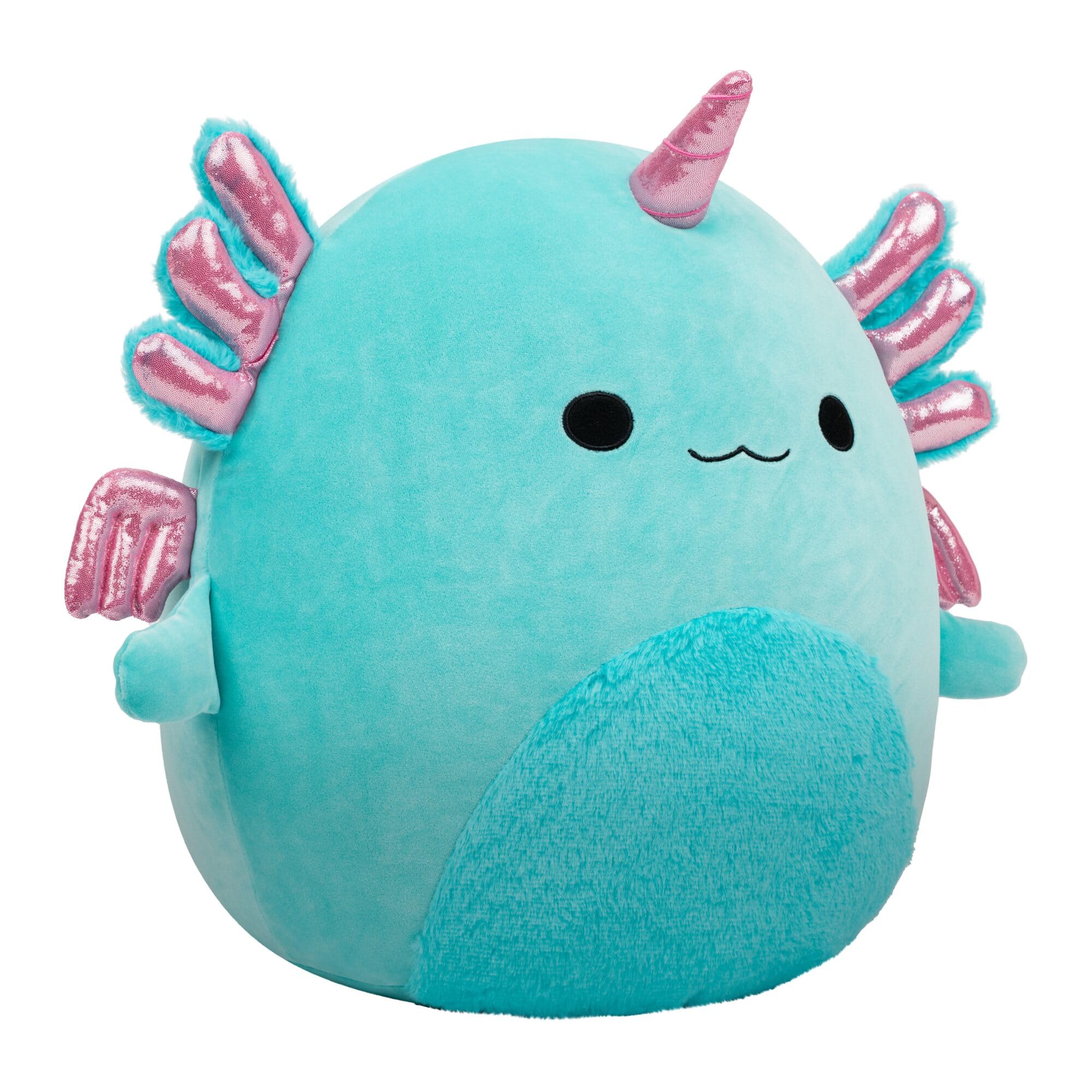 Squishmallows Bellamy the Teal Axolotl Alicorn Soft Doll | 14-Inch | Classic Edition 3