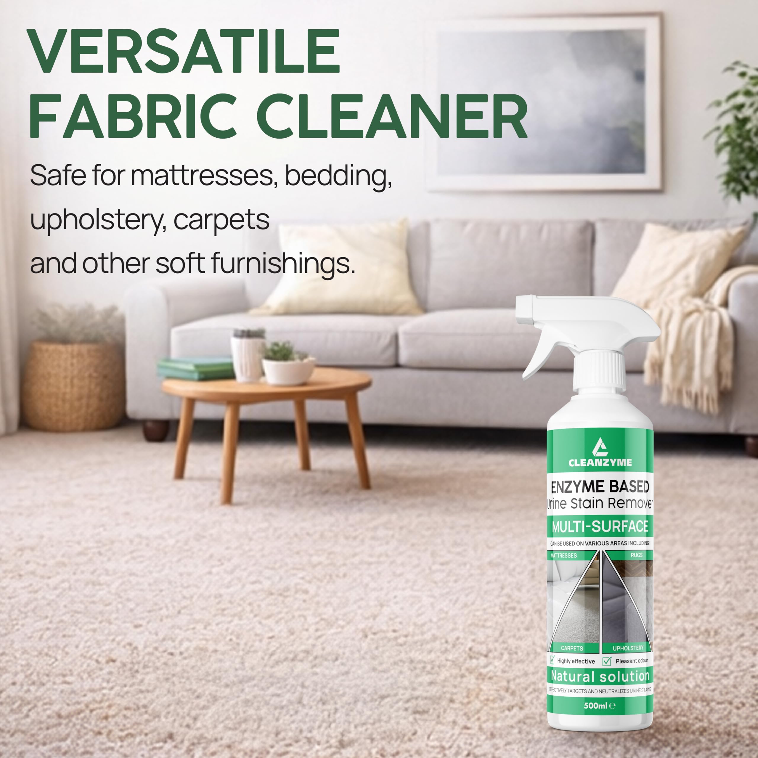 Cleanzyme Urine Stain Remover - Enzyme Cleaner for Pet & Human Urine | 500 ml 6
