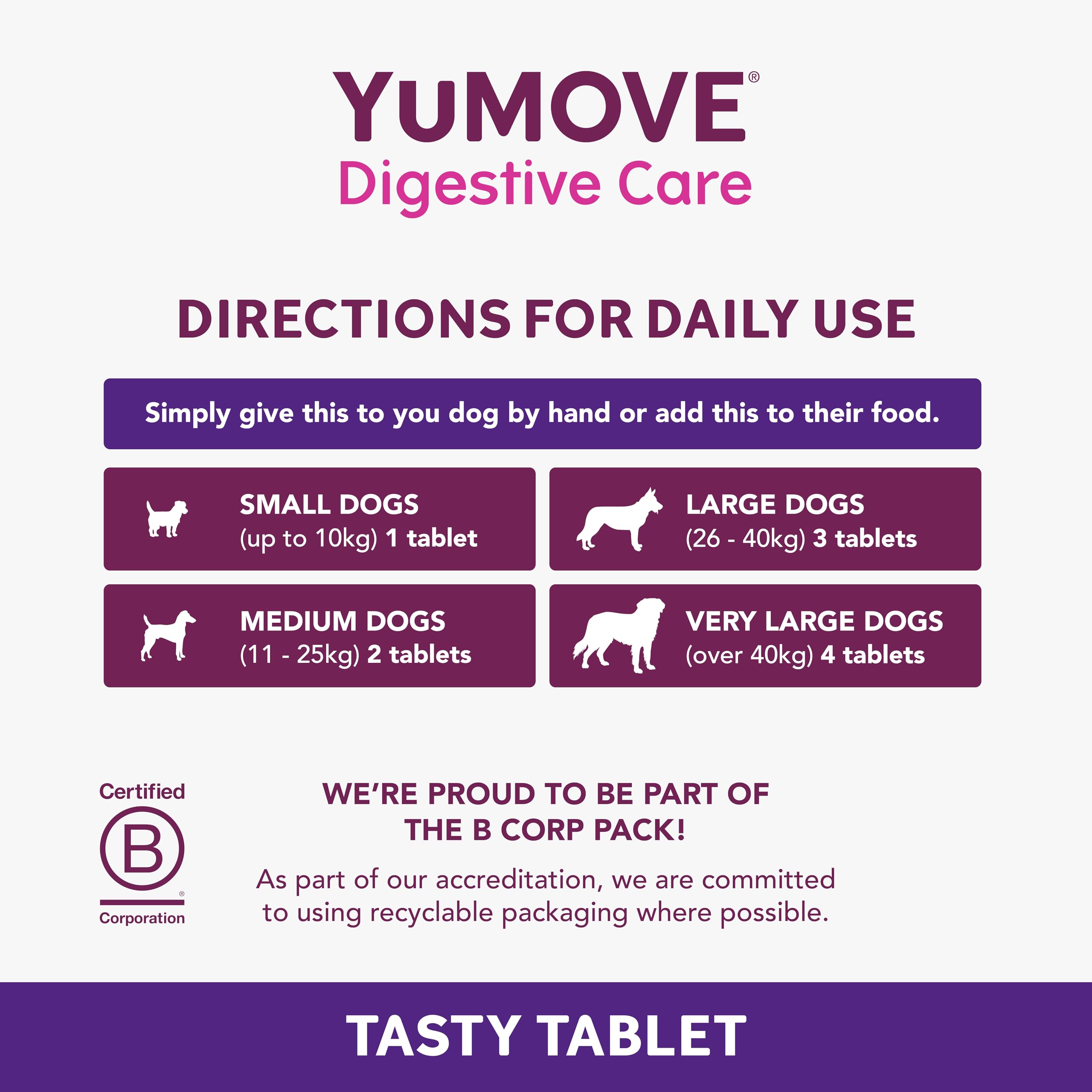 YuMOVE Digestive Care Dog Pre and Probiotics Supplement for Gut Health | 120 Tablets 4