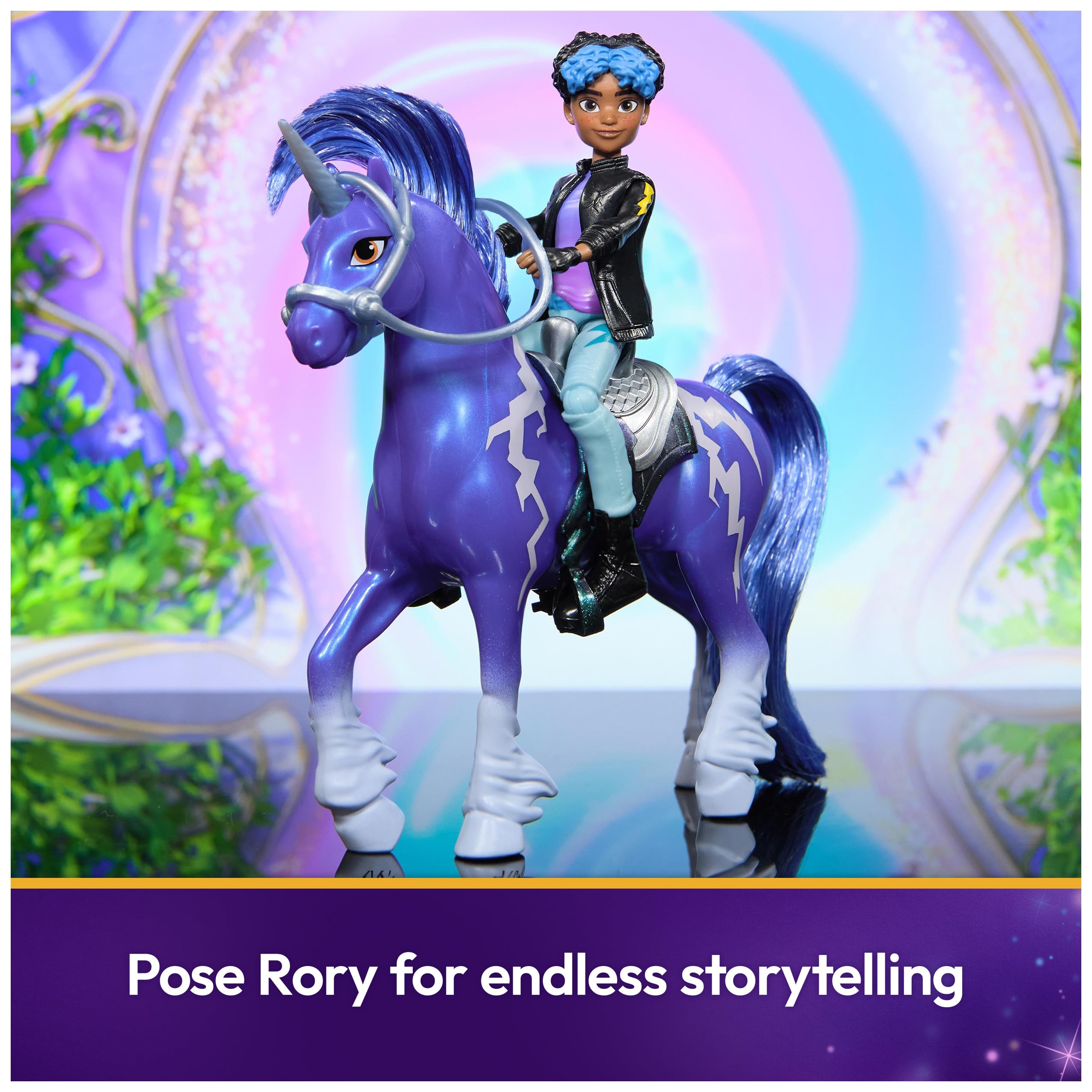 Unicorn Academy Rory and Unicorn Storm Set - 12cm Action Figures with Articulation and Styling Brush 3