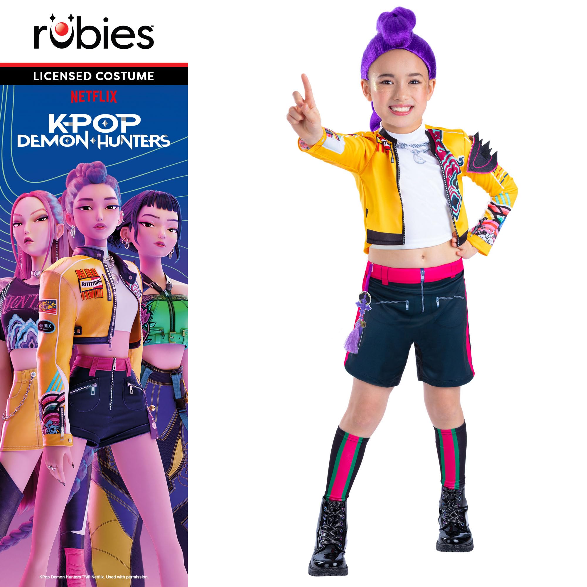 Rubies Official K-Pop Demon Hunters Rumi Child Costume - Size 7-8 Years 5