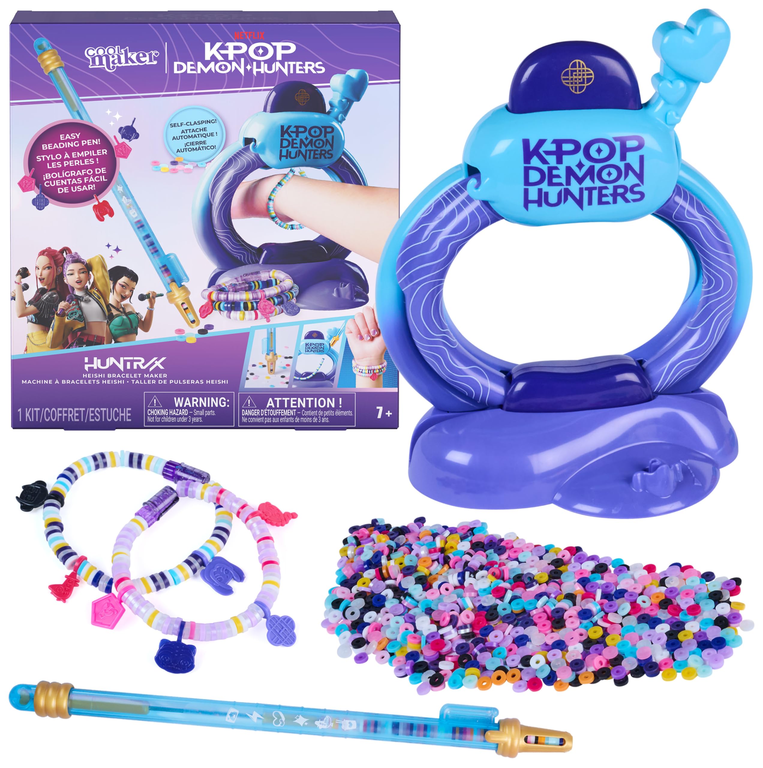 Cool Maker Kpop Demon Hunters HUNTR/X Heishi Bracelet Making Kit - Ages 7+ 1