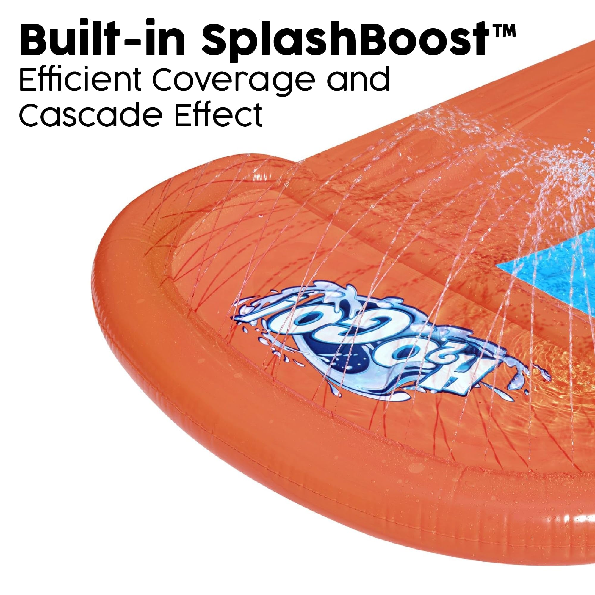 Bestway H20GO Double Lane Slip and Slide - Built-in Sprinklers & Drench Pool | 488cm Length | Ages 3+ 5
