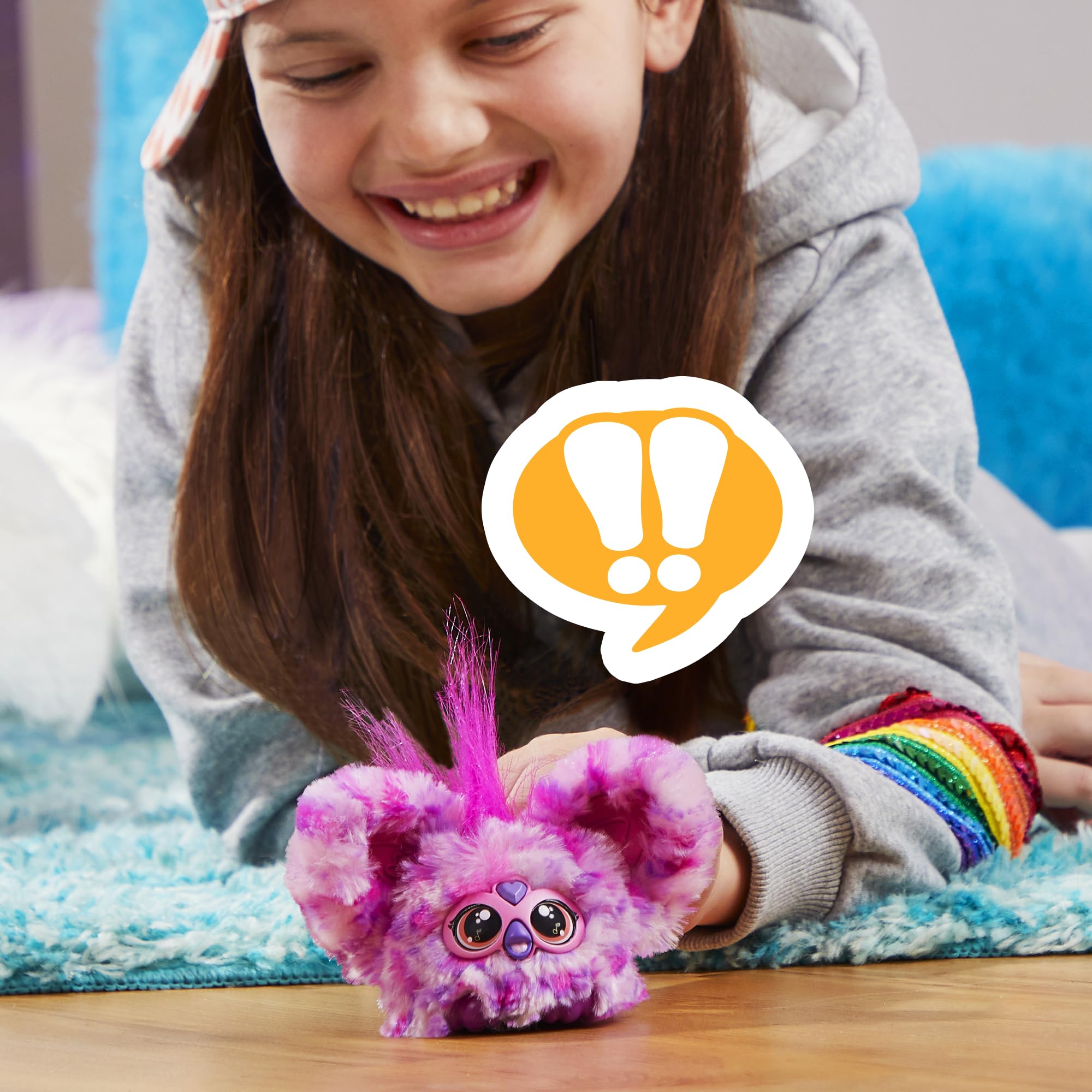Furby Hip-Bop Mini Electronic Plush Toy, Pink 5
