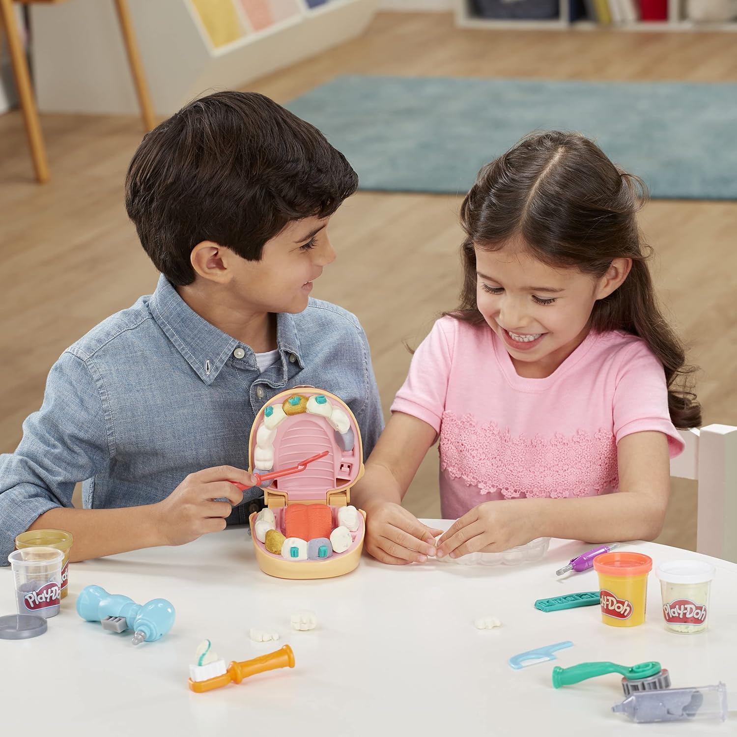 Play-Doh Drill 'n Fill Dentist - Pretend Play Dental Set for Kids 3+ 6