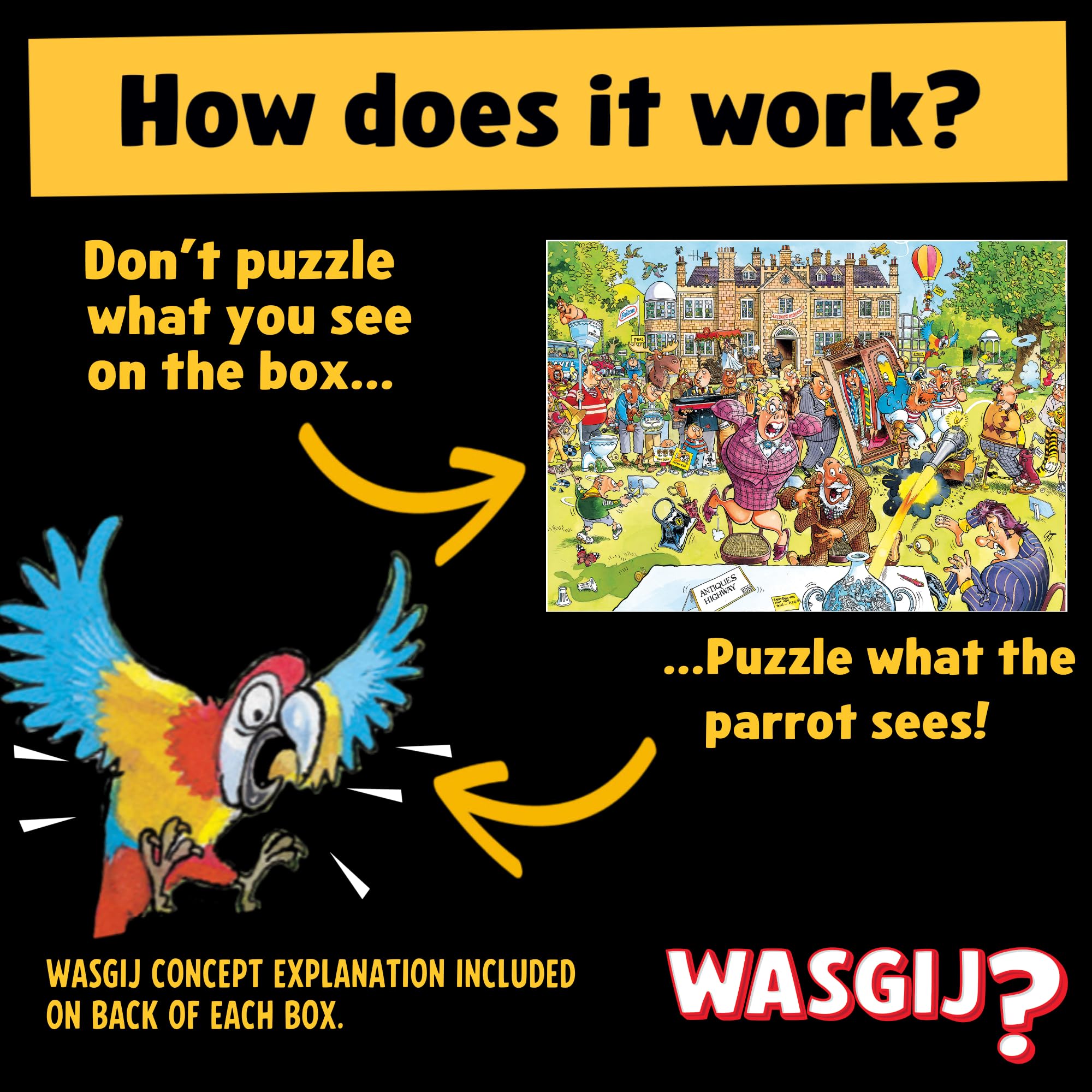 Wasgij Retro Original 10 Antique Hunt! Jigsaw Puzzle - 1000 Pieces | Adult Gift 4