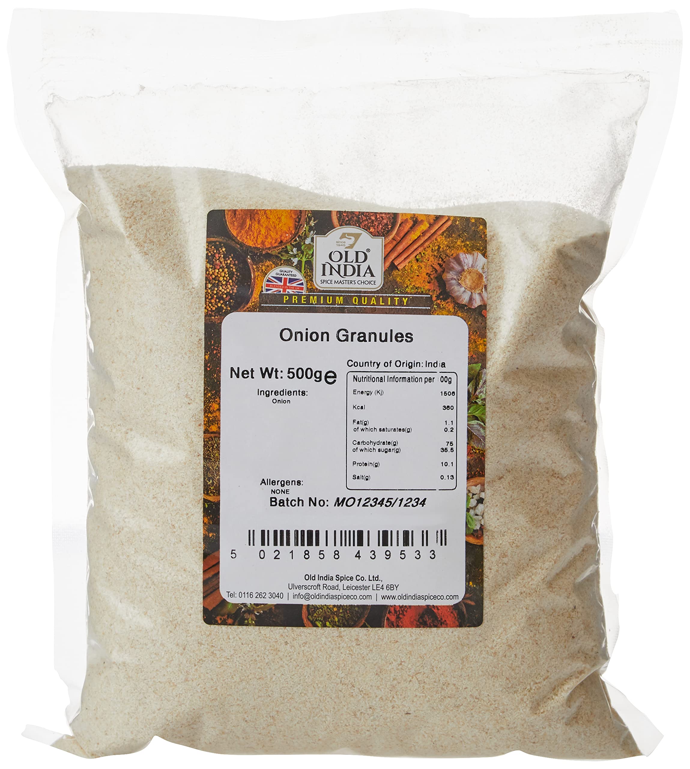 Old India Onion Granules - 100% Natural Seasoning | 500g Pack