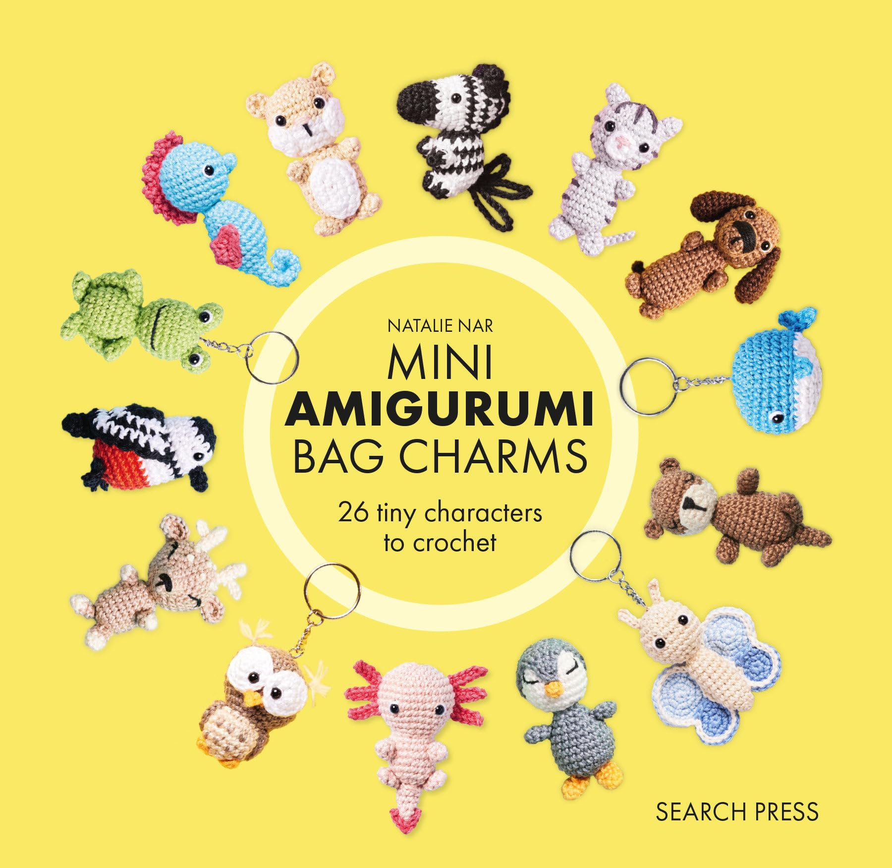 Search Press Mini Amigurumi Bag Charms - 23 Crochet Keyring Designs | Hardcover
