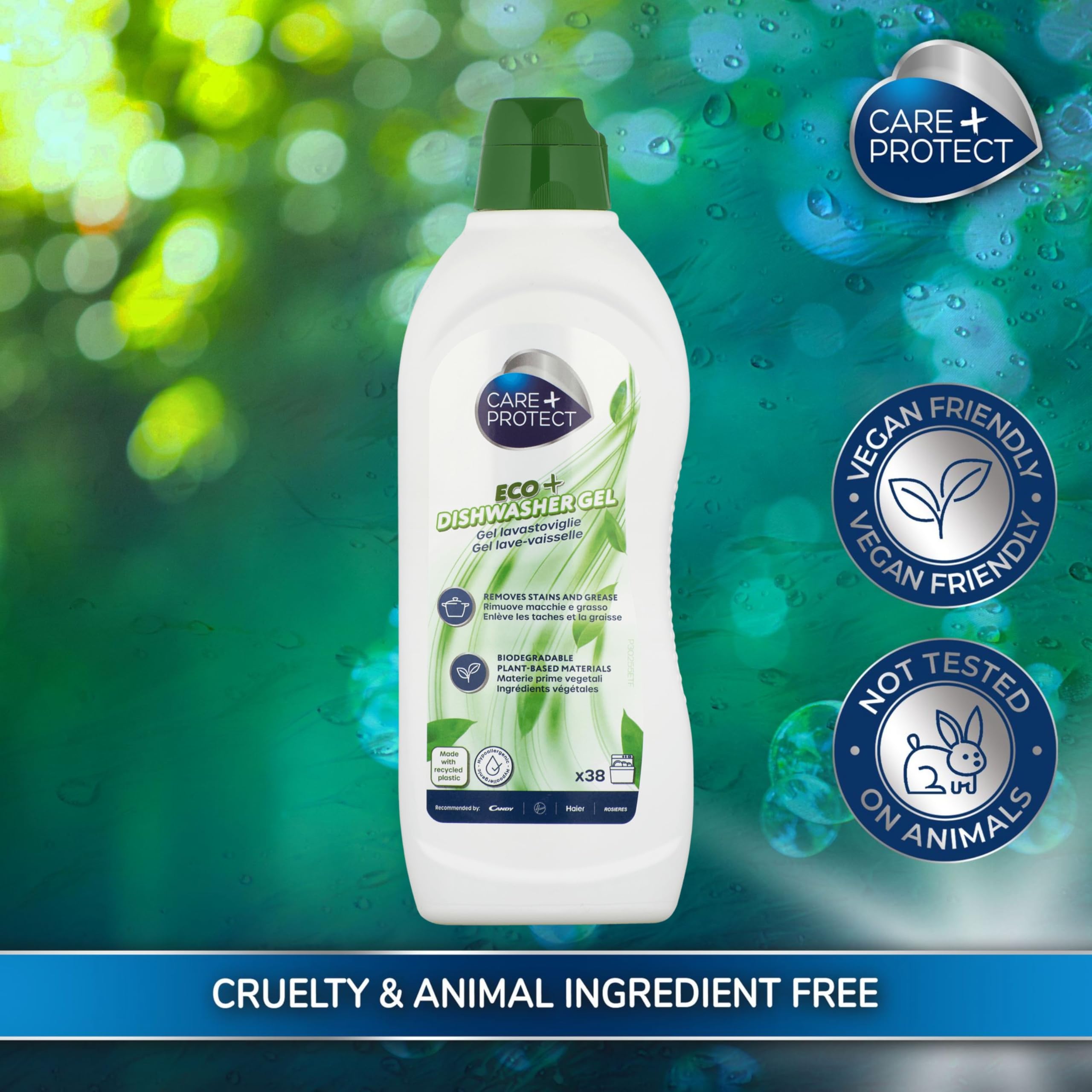 CARE + PROTECT ECO+ Dishwasher Gel - Plant-Based, Hypoallergenic Formula | 650 ml 3