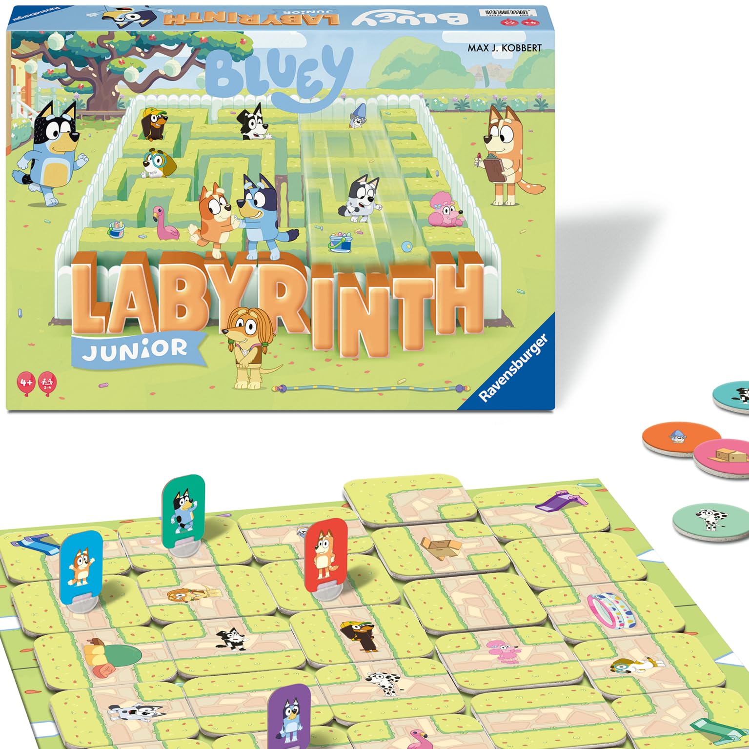 Ravensburger Bluey Junior Labyrinth - The Moving Maze Board Game | Ages 4+ | 2-4 Players 1