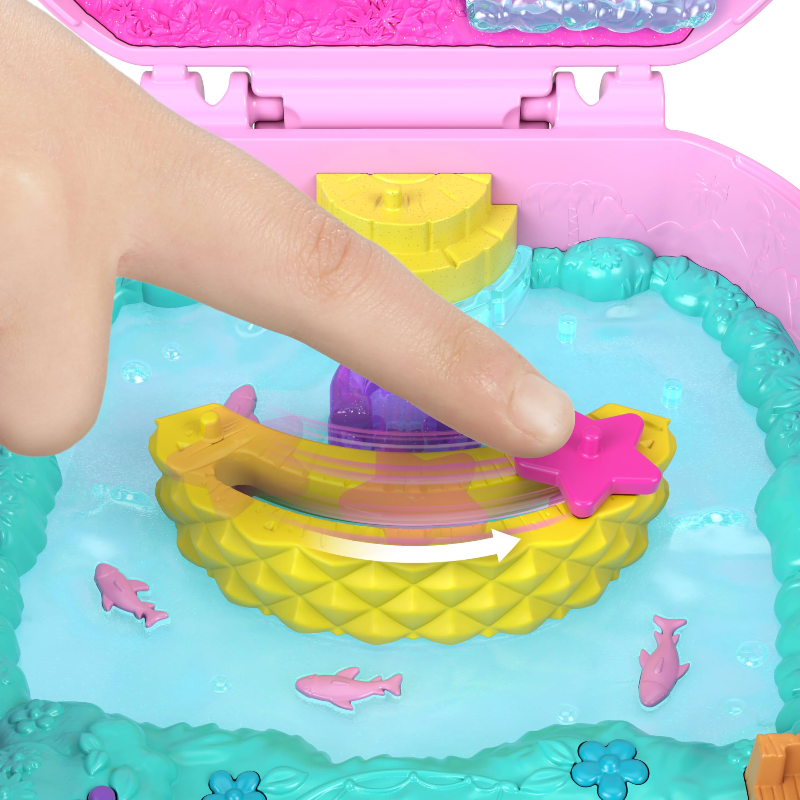 Polly Pocket Pineapple Monkey Compact Playset | Micro Doll & 7 Accessories | Ages 4+ 4