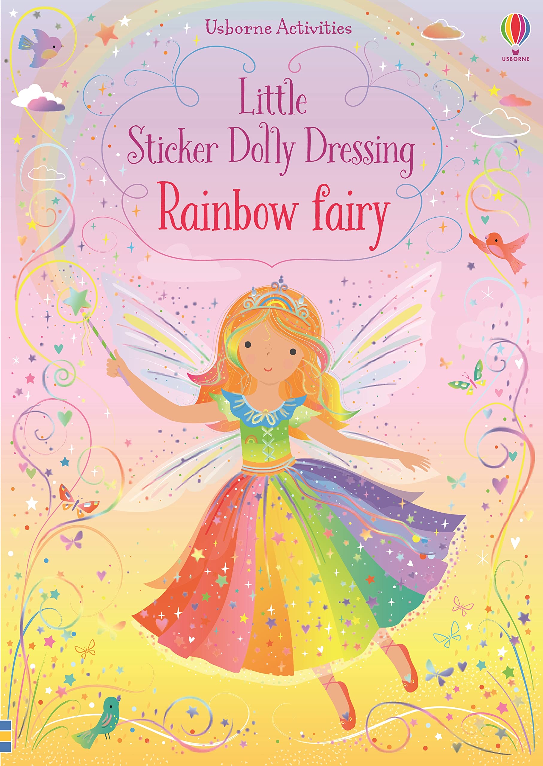 Usborne Little Sticker Dolly Dressing Rainbow Fairy Sticker Book | Ages 3-5 | Paperback