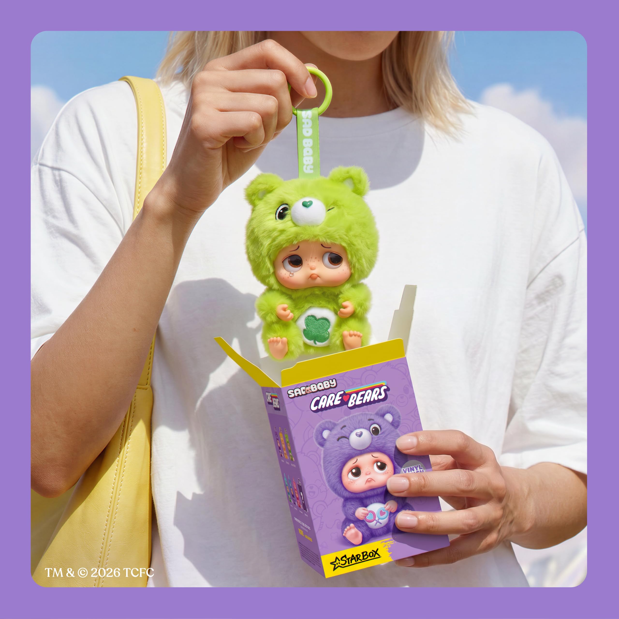 STARBOX Sad Baby Starbox Care Bears Series 1 Blind Box Keychains | Hand Sized Plush | 1/128 Ultra Rare 4