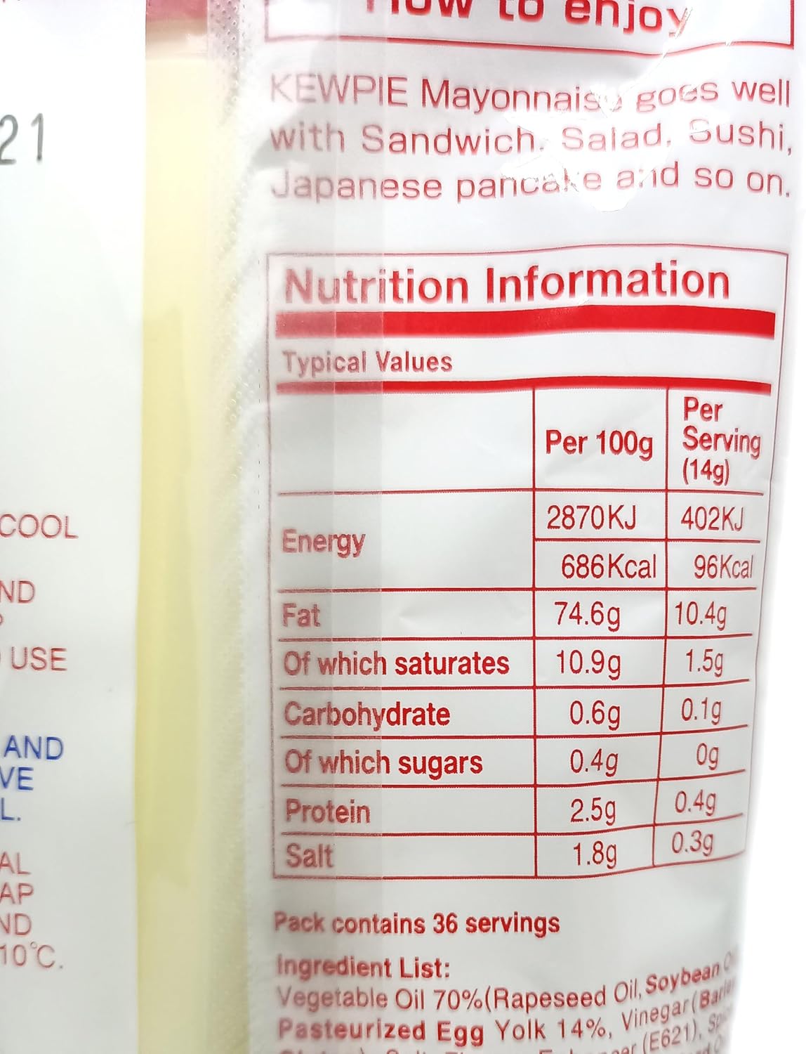 Kewpie QP Mayonnaise 450 g – Japanische Mayonnaise mit reichhaltigem Umami-Geschmack 3