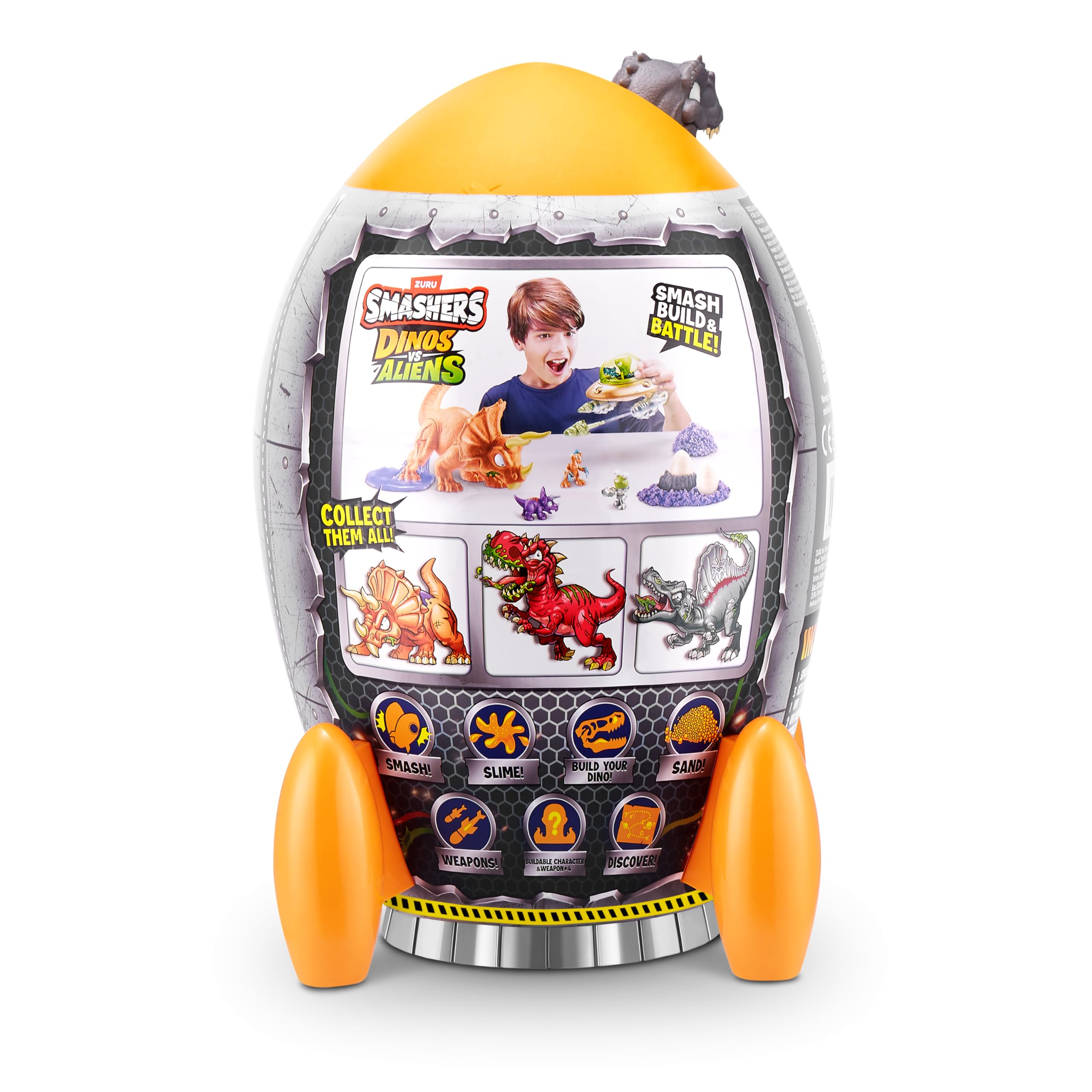 Smashers Dino vs Aliens Medium - Spinosaurus Smashable Egg Toy by ZURU 4