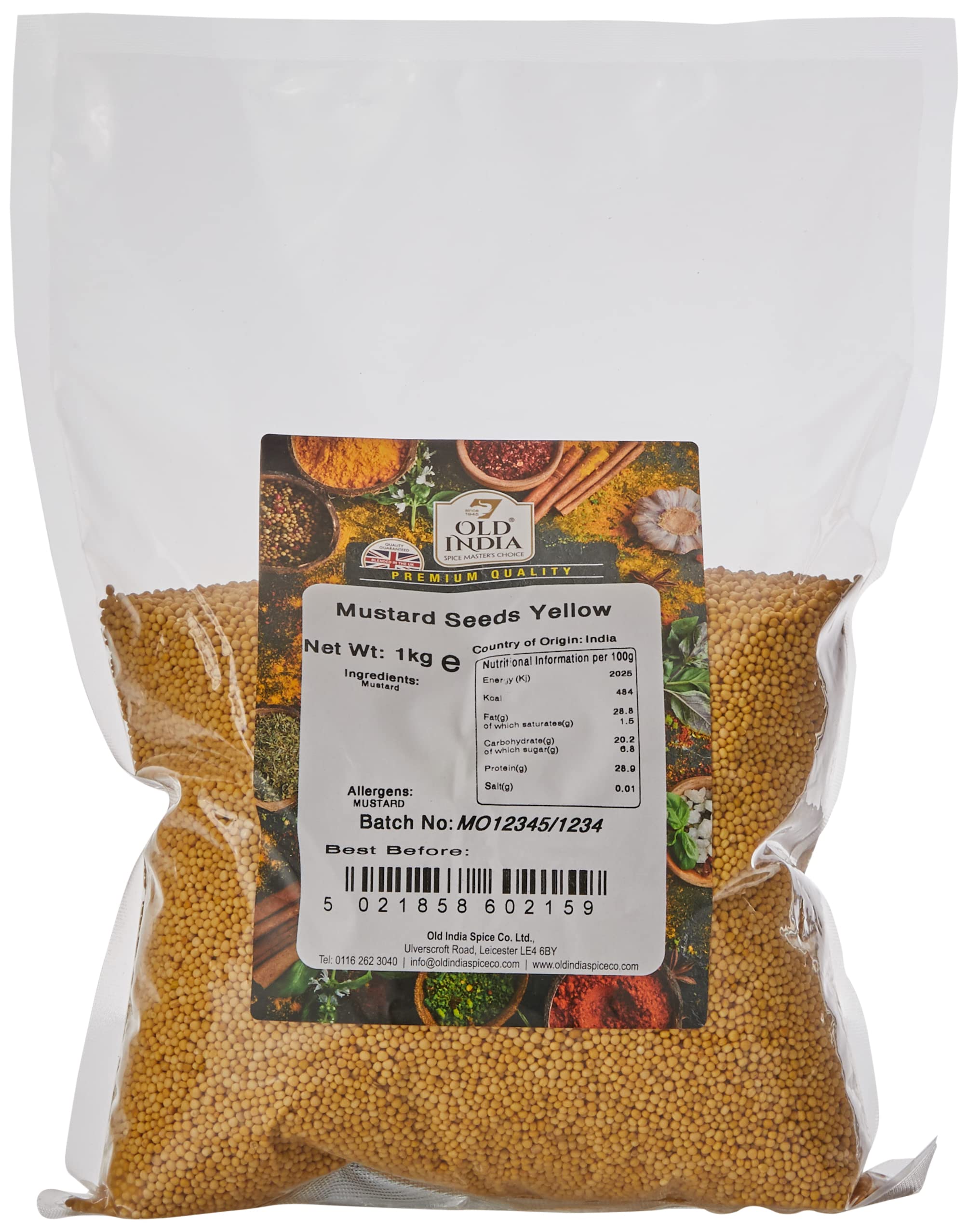 Old India Yellow Mustard Seeds - 1 kg | 100% Natural & Additive Free 1