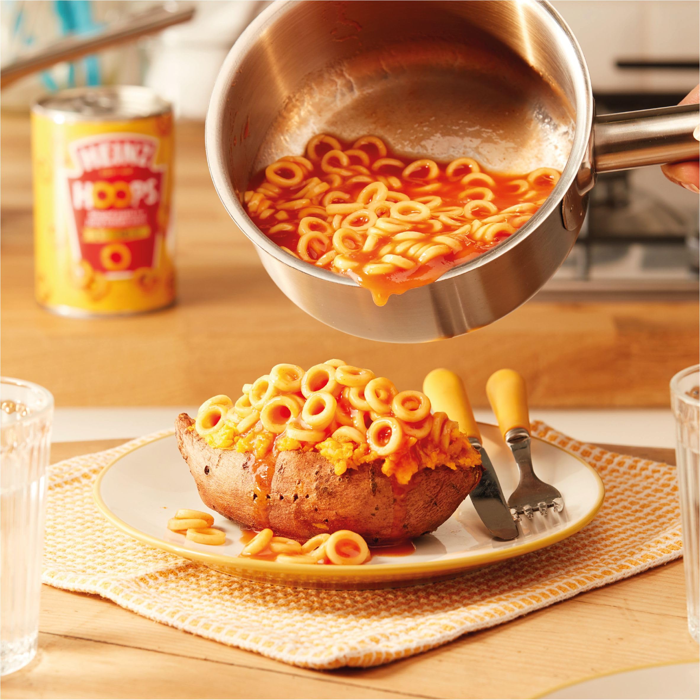 Heinz Spaghetti Hoops in Tomatensoße (205 g 3er-Pack) 3
