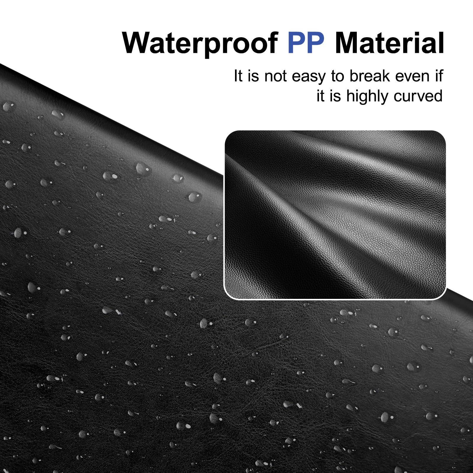 NEWYES Portfolio Folder - A4 Document Display with 30 Pockets | Black Faux Leather 3