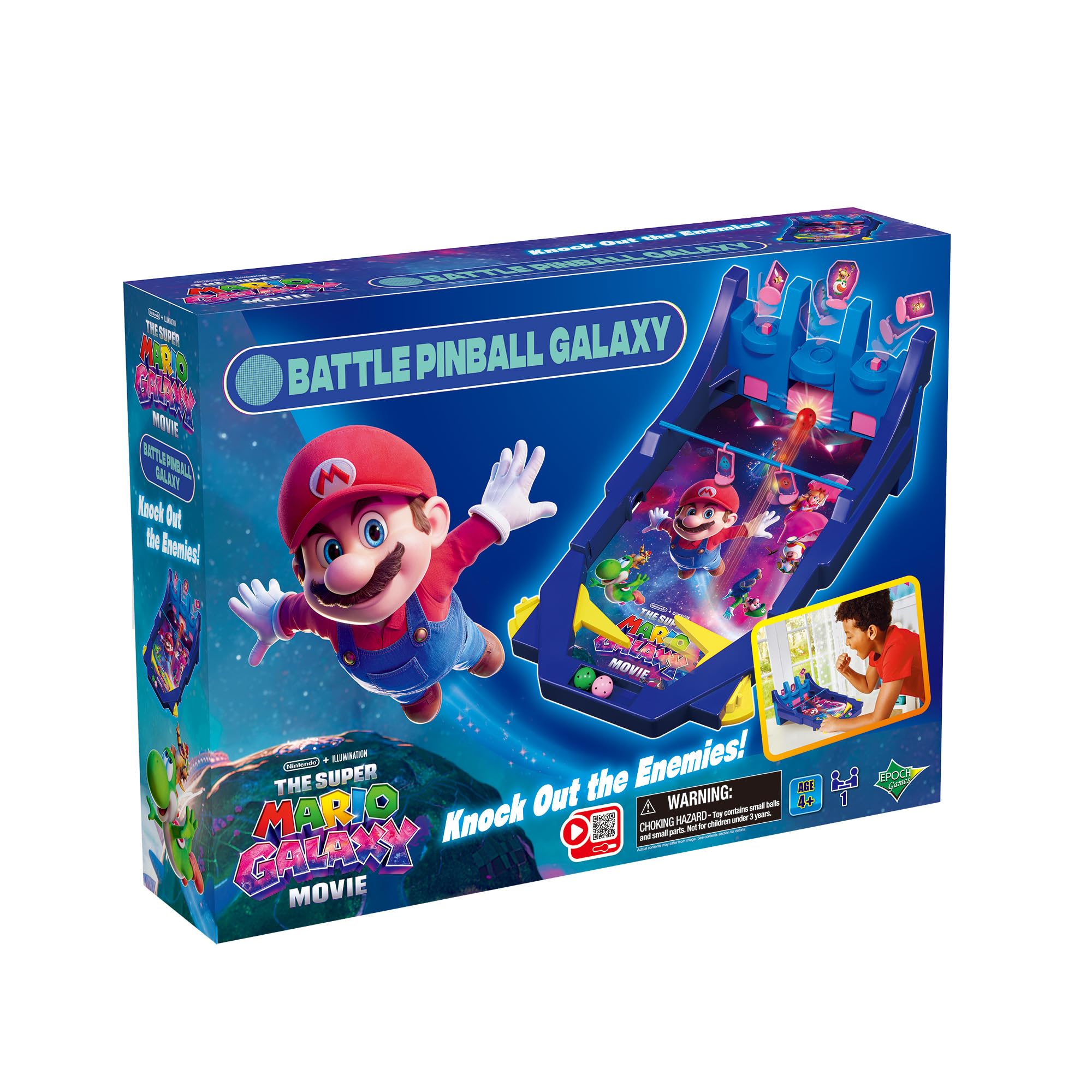 EPOCH Games THE SUPER MARIO GALAXY MOVIE Battle Pinball Galaxy - Multicolor, Plastic, Ages 4+ 2