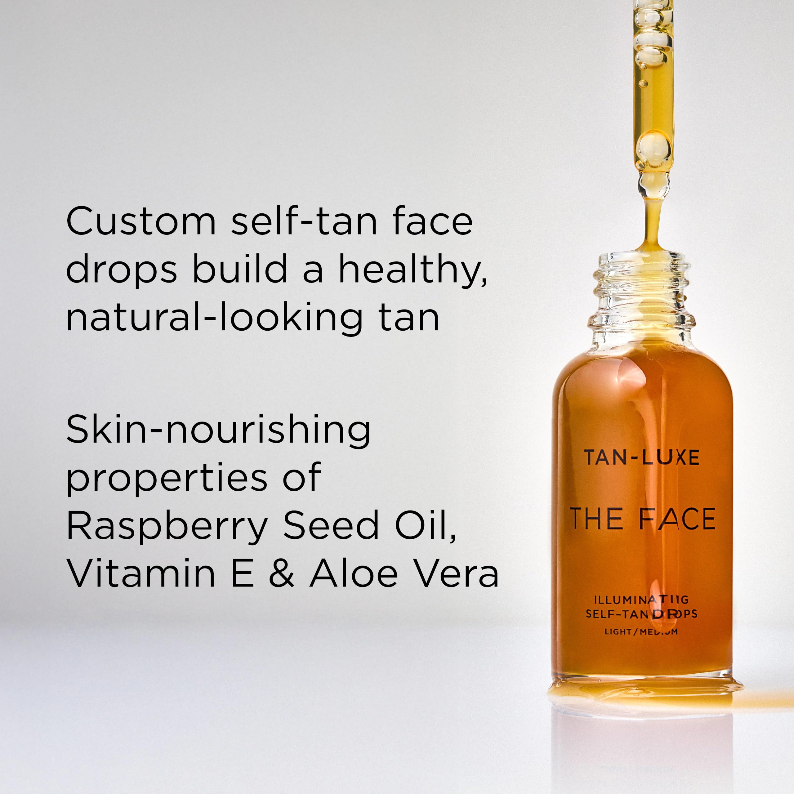 TAN-LUXE THE FACE Self Tan Drops - Custom Face Tan | Light/Medium | 30 ml 4