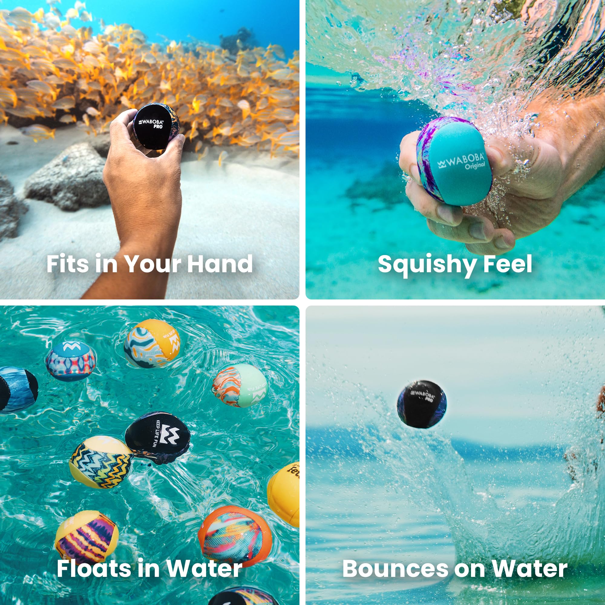 Waboba Pro Water Bouncing Ball - Firm Gel Core | Bounces on Water | Age 10+ 6