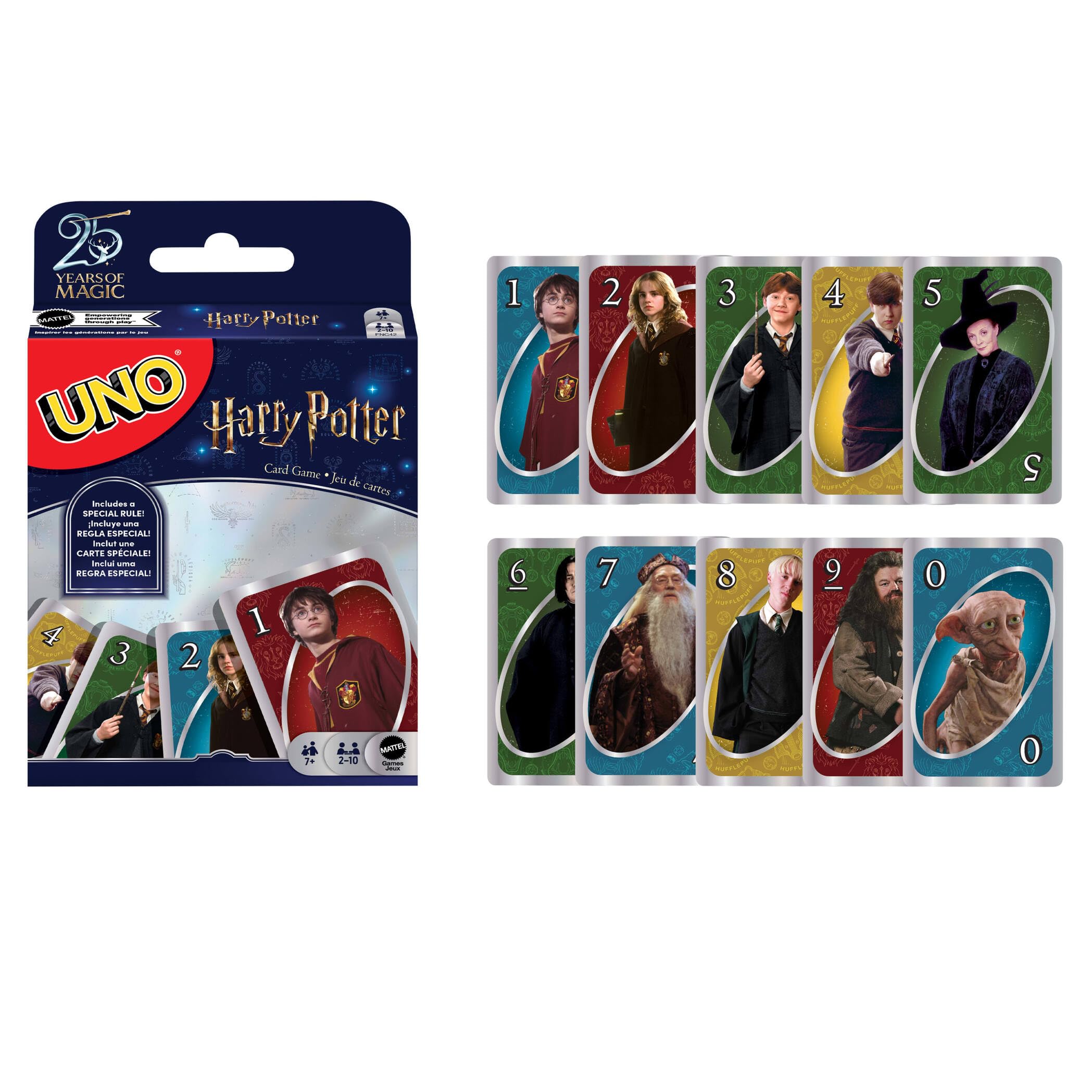UNO Harry Potter Card Game - Collectible Deck for 2-10 Players, Ages 7+ 1