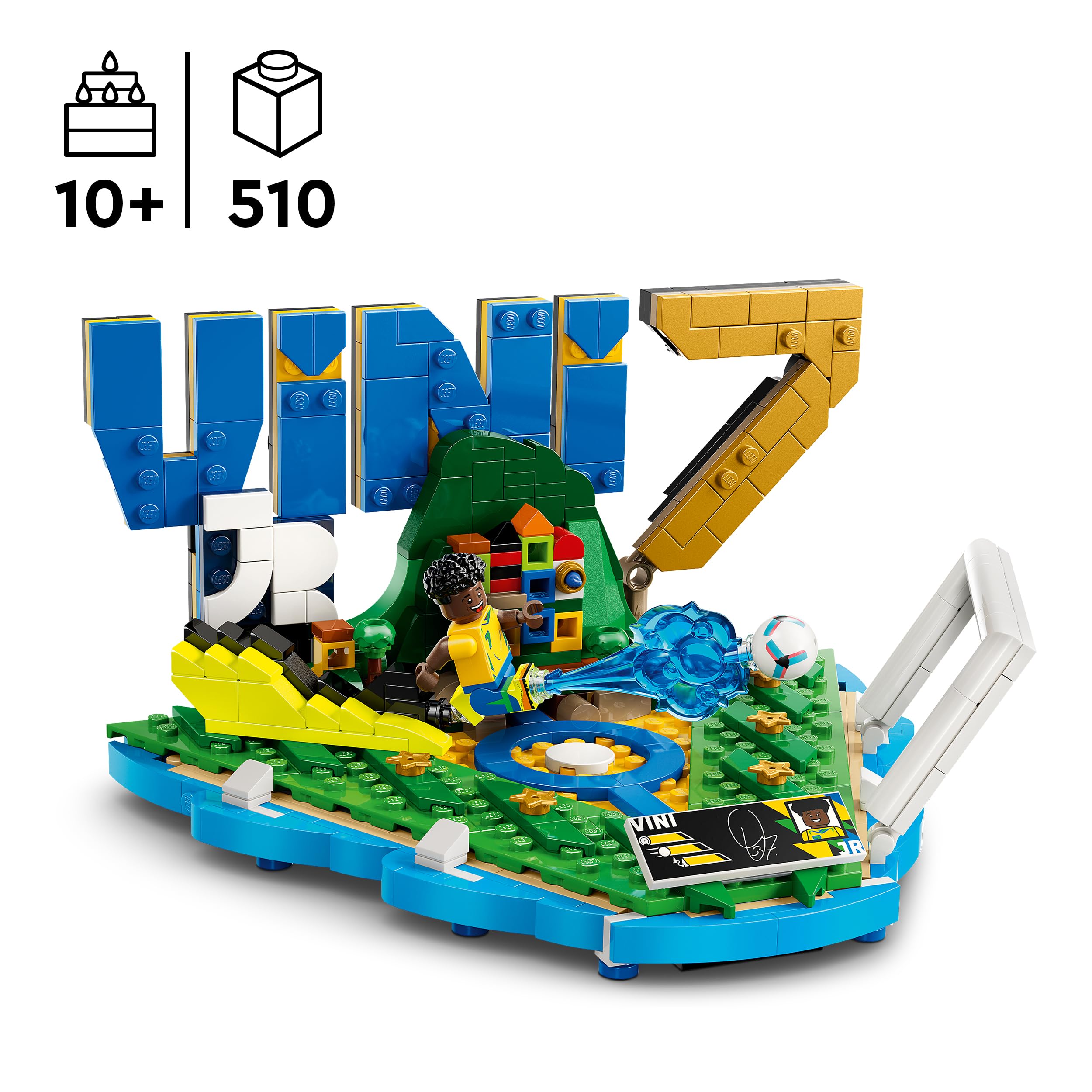 LEGO Editions Vini Jr. – Football Highlights 43027 Building Set | Ages 10+