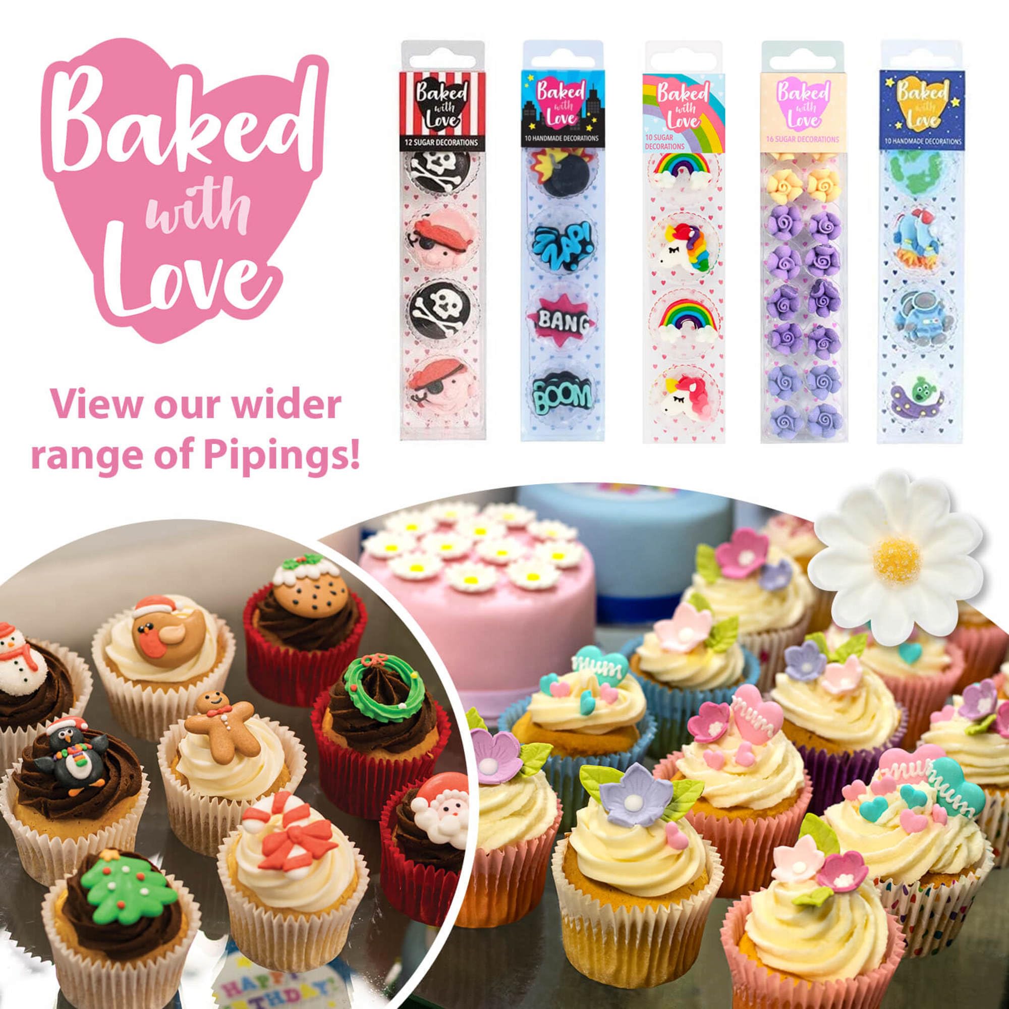 Baked with Love Carrot Sugar Decorations - Pack of 12 | Handmade Royal Icing | Vegetarian & Coeliac Friendly 9