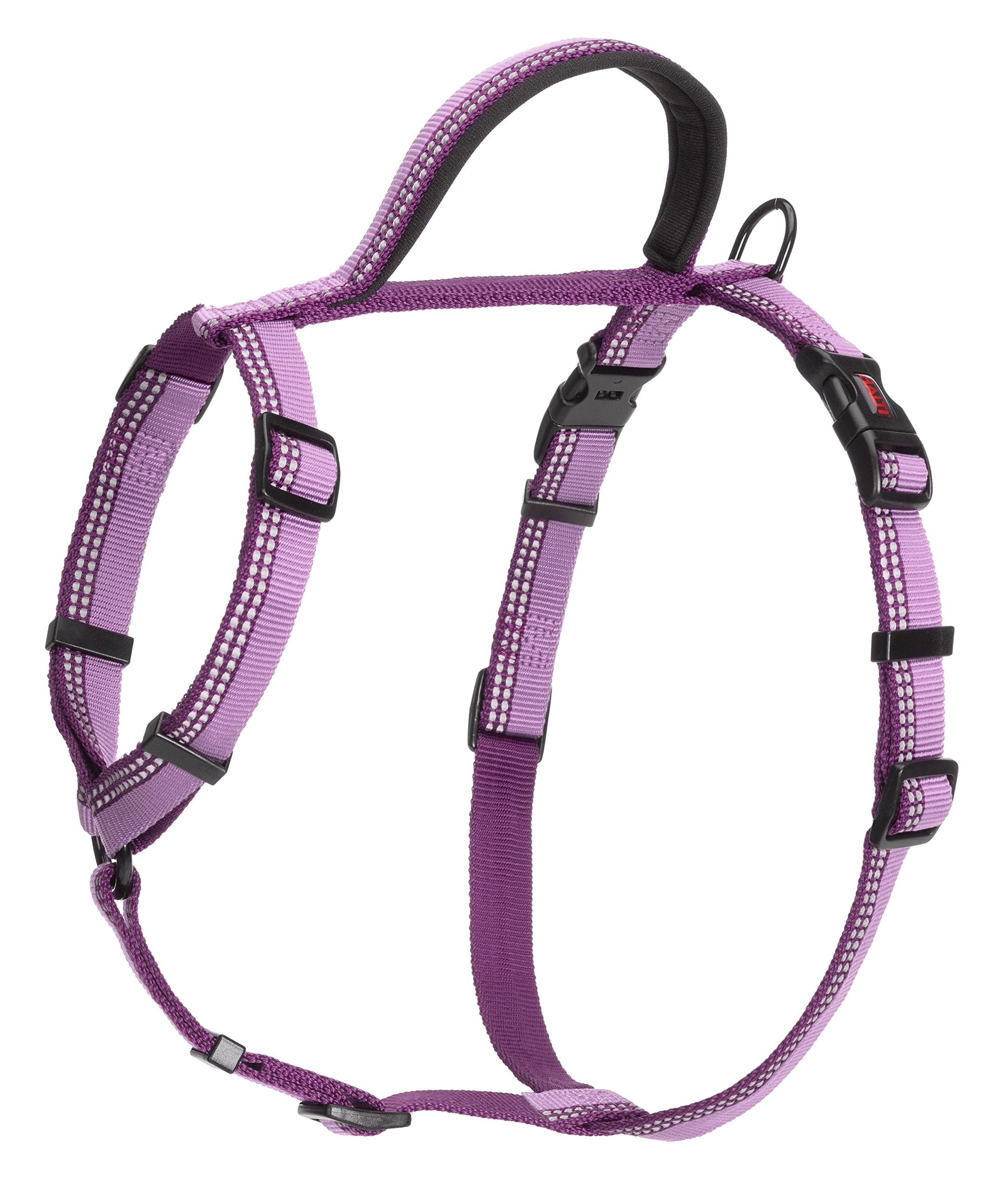 Halti Walking Harness - Purple, Size Medium | Adjustable Fit | Reflective