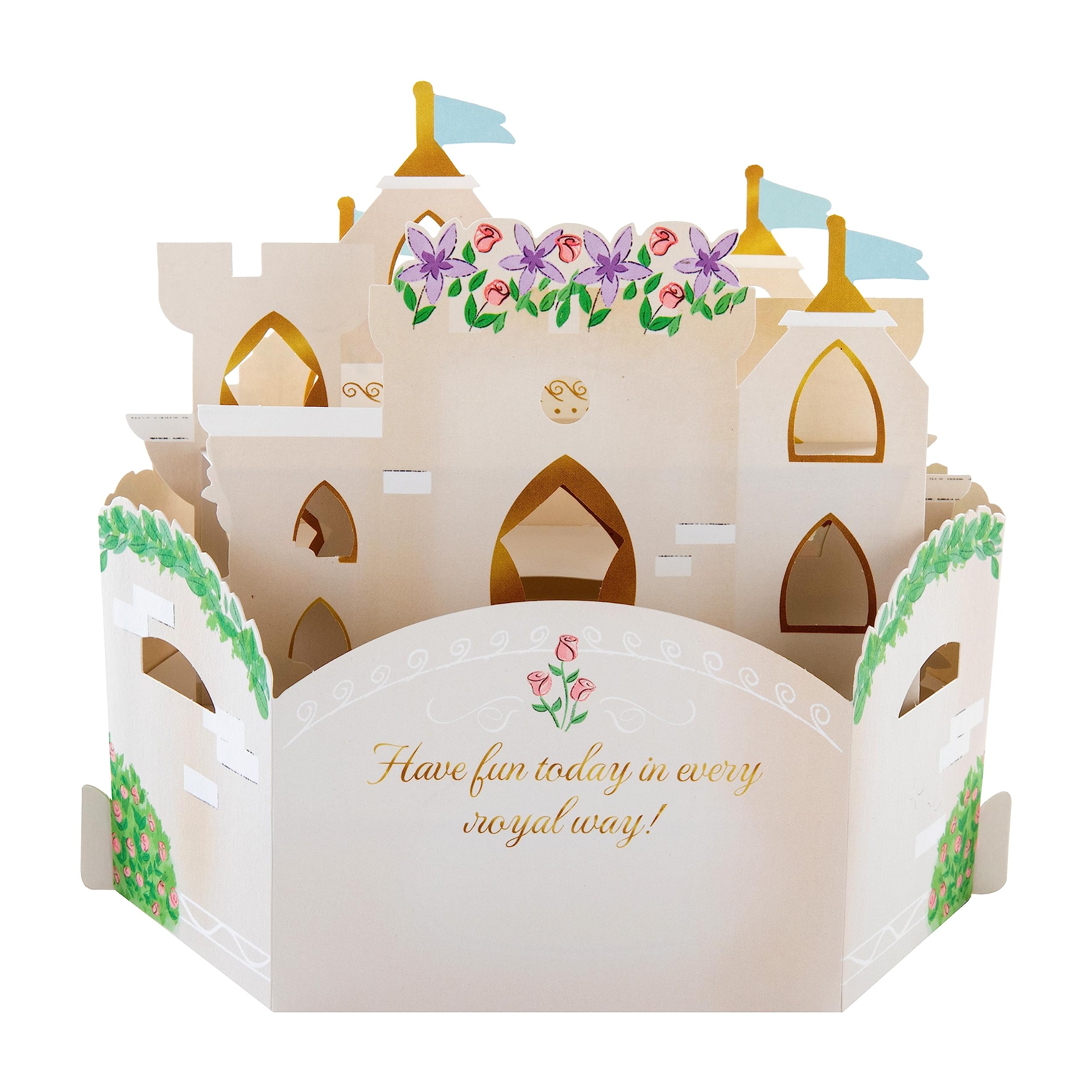 Hallmark Disney Princesses 3D Pop Up Birthday Card for Girls | FSC Certified | Large Letter Size 6