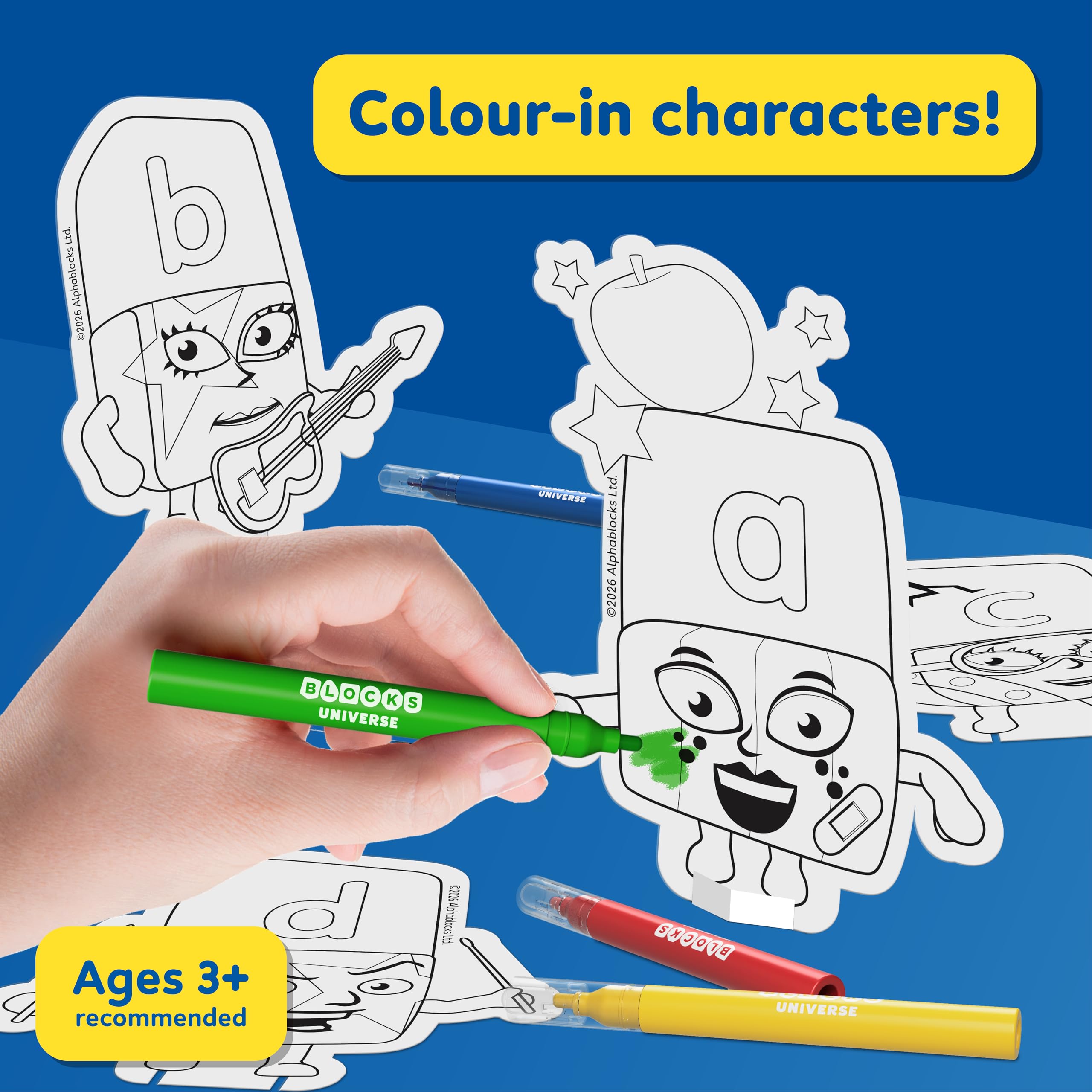 BLADEZ Alphablocks Sticker Activity Set - 40+ Pieces | Cardboard Material 5