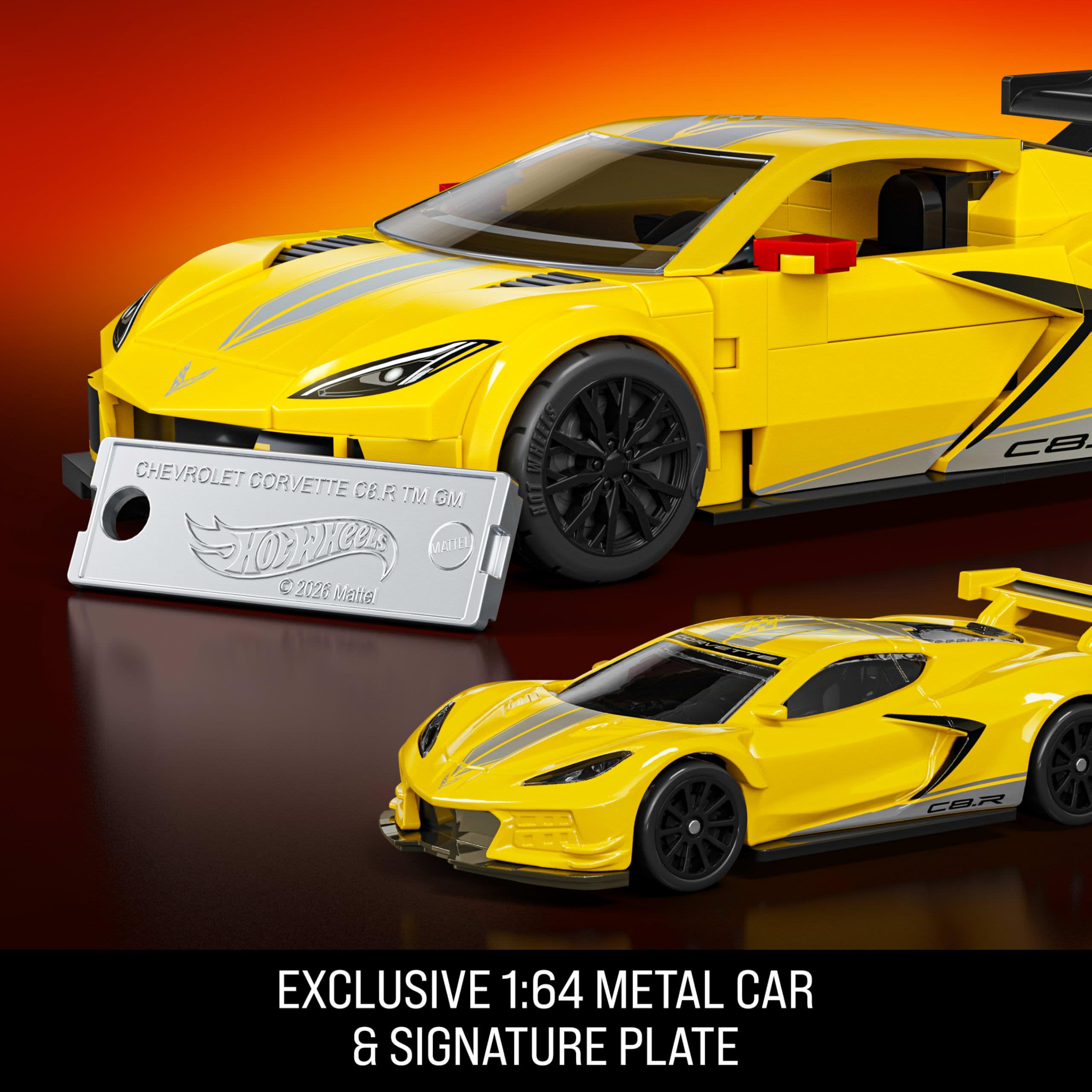 Mattel Brick Shop Corvette C8.R Building Set - 261 Pieces | 1:32 Scale | Ages 10+ 6