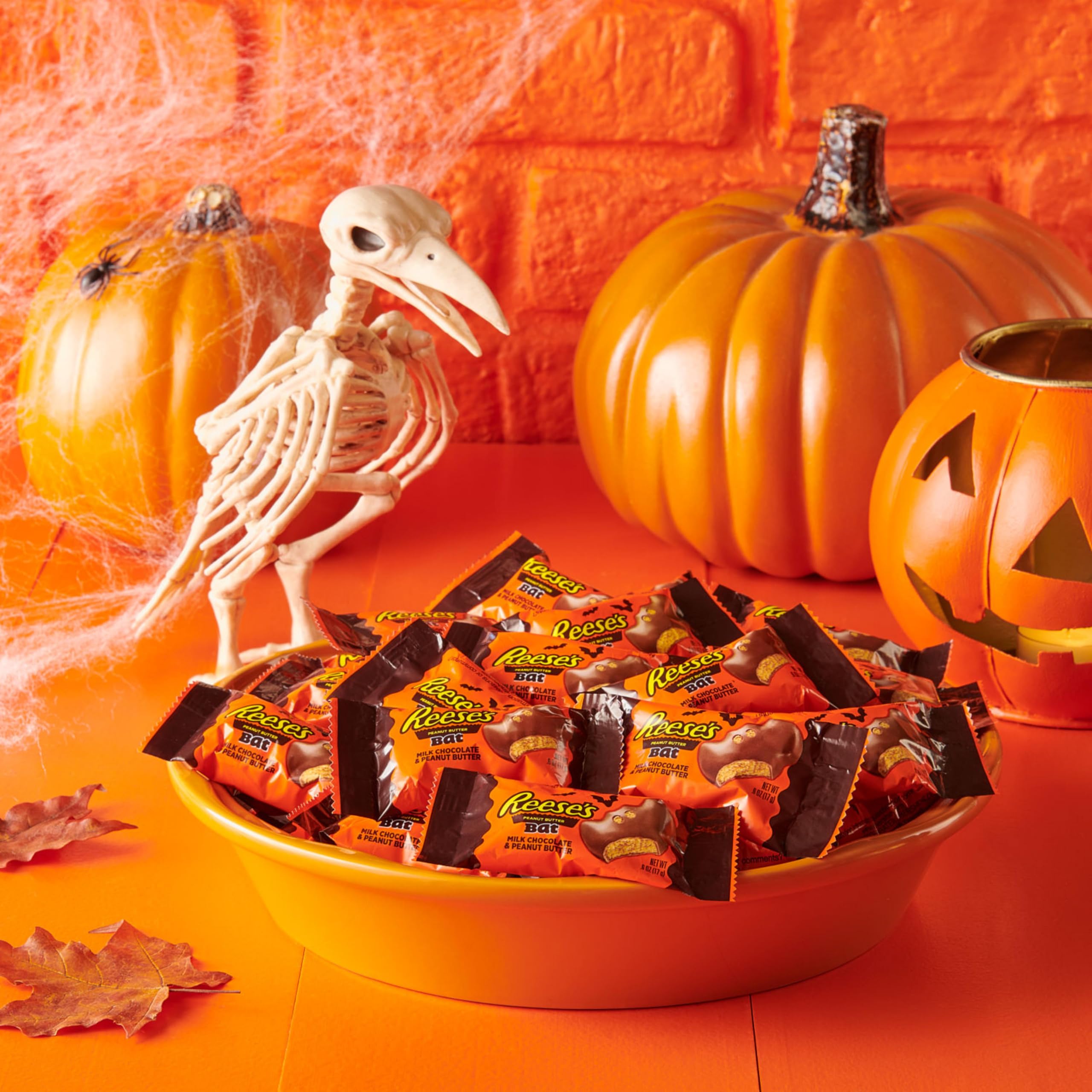 Reese's Peanut Butter Bats Snack Size Halloween Candy Bag 272g 7