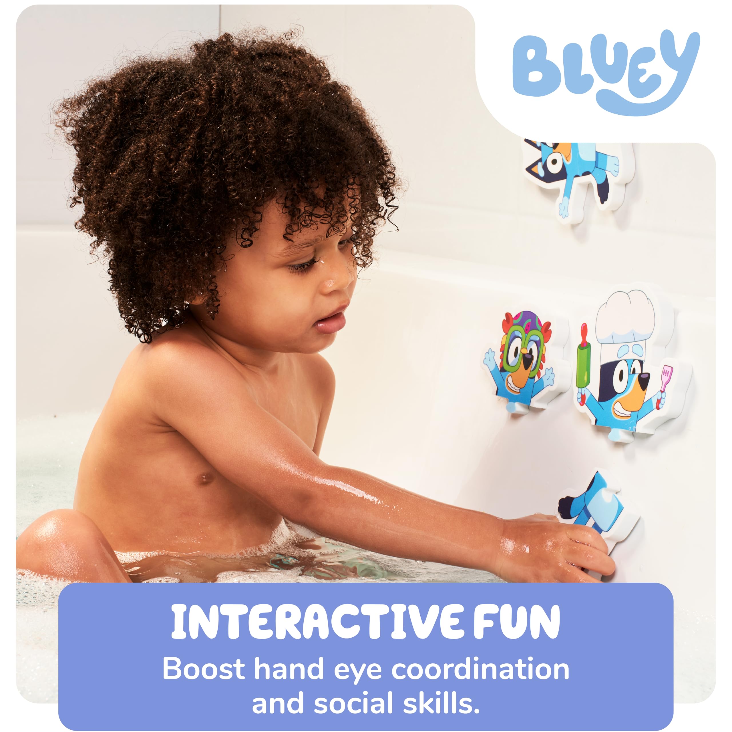 Toomies Bluey Bath Puzzle - 8-Piece Foam Jigsaw Set | Ages 18+ Months 4