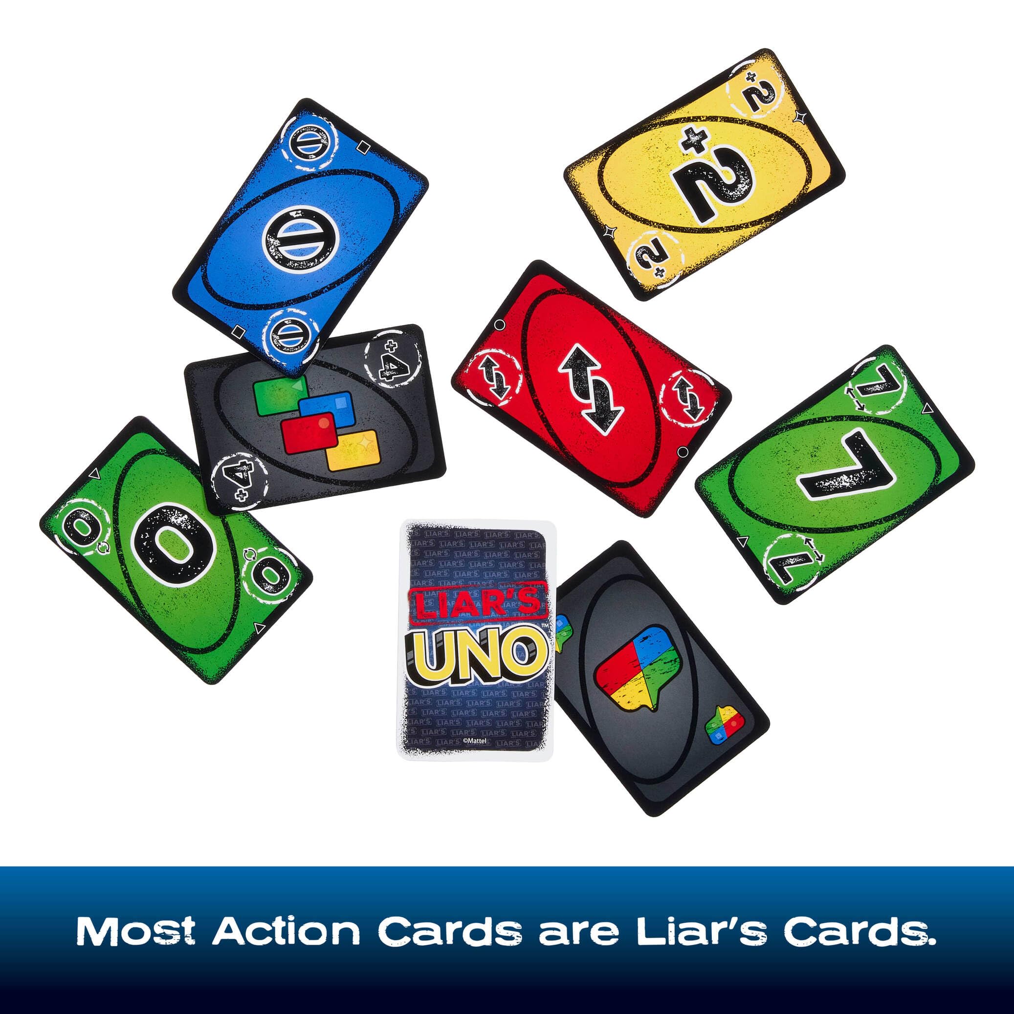 Mattel Games UNO Liar's Card Game - Ages 7+, 2-10 Players, Includes 112 Cards 5
