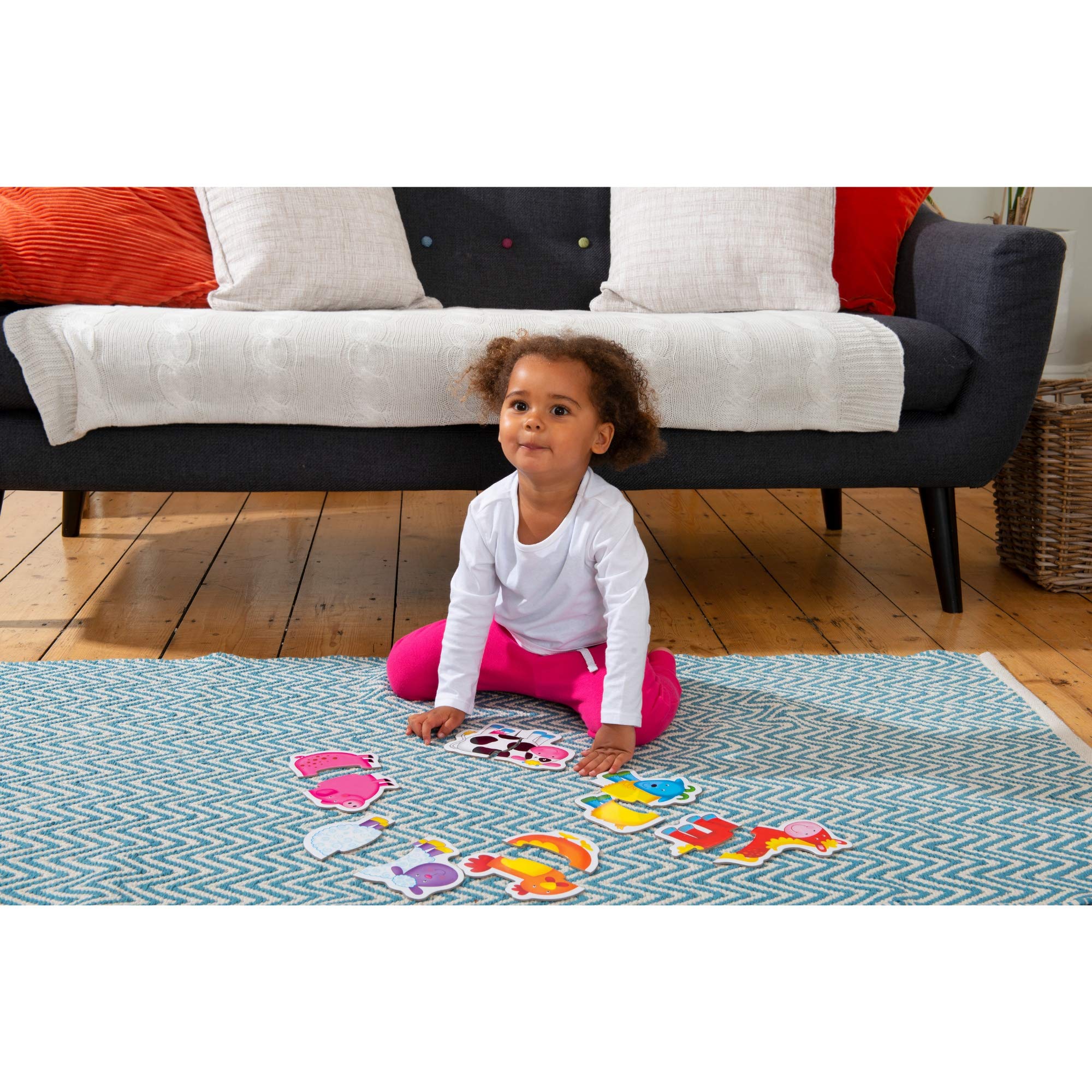 Galt Toys Baby Puzzles - Farm Theme 2-Piece Jigsaw Puzzles for Toddlers Ages 18 Months+ 7