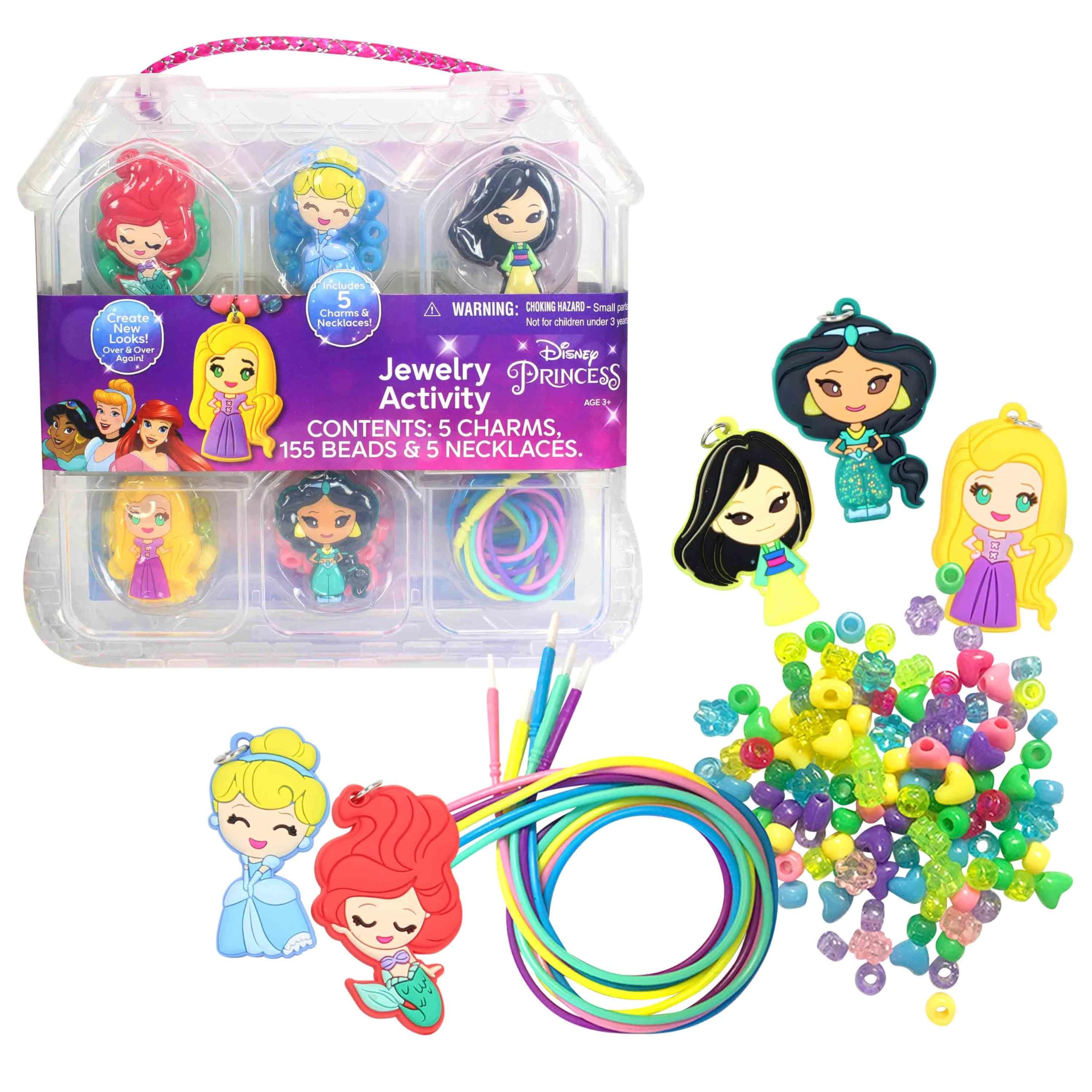 Just Play Disney Princess Necklace Activity Kit - 160 Pieces, Ages 3+ 1