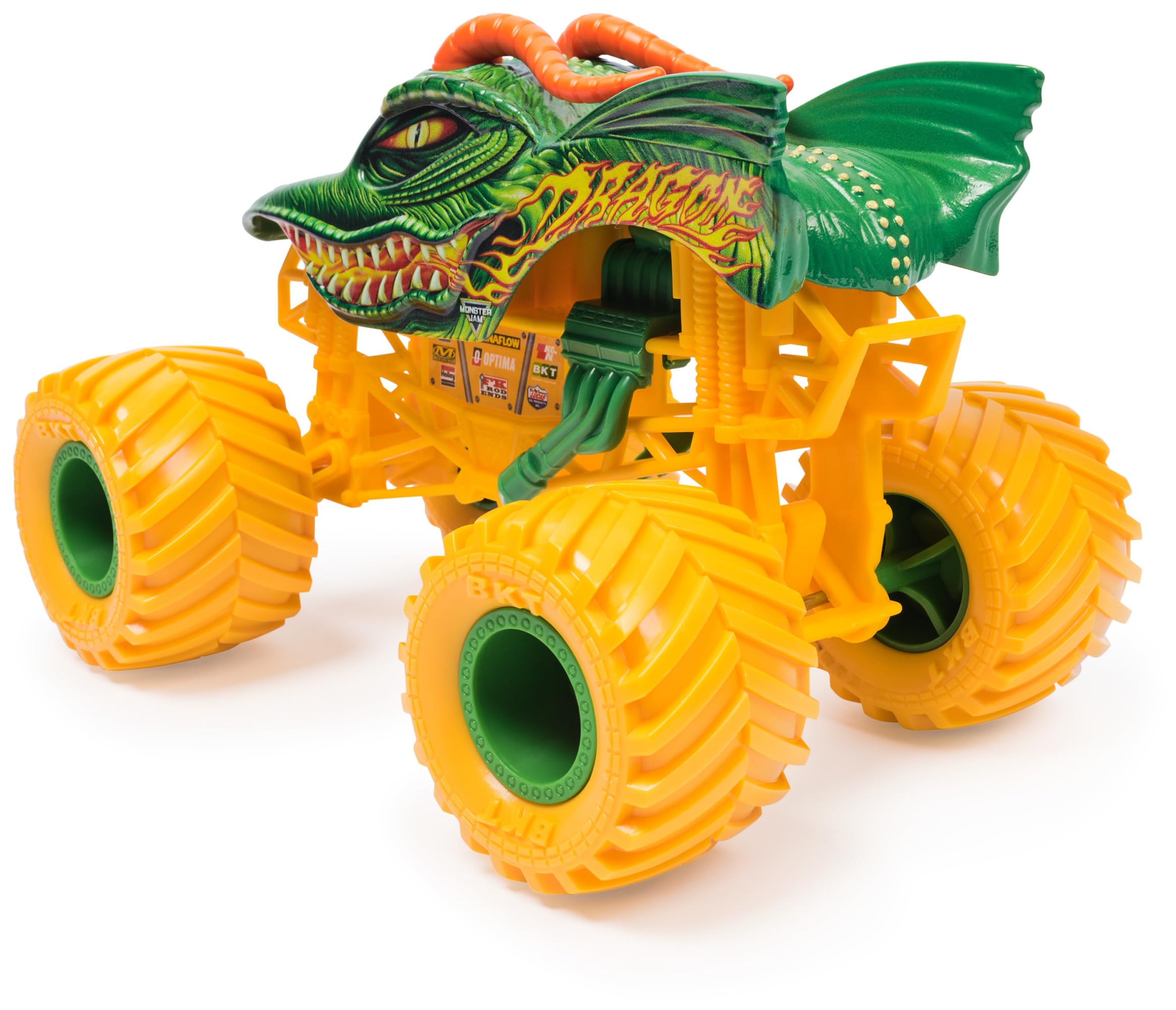 Monster Jam Dragon 1:24 Scale Collector Die-Cast Monster Truck | Working Suspension 3